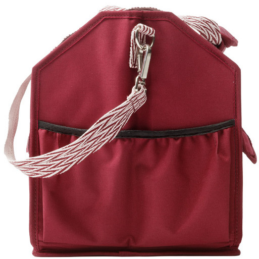 Putztasche faltbar bordeaux/bordeaux-rosa