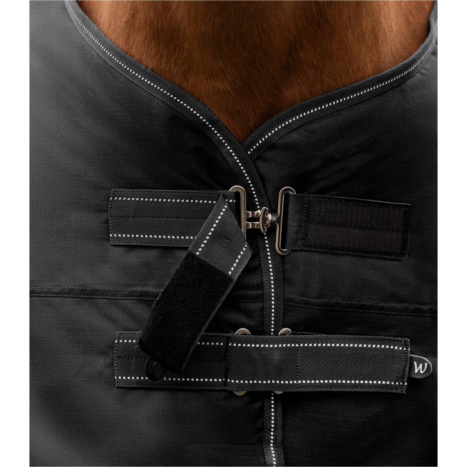 Outdoordecke High Neck 100g Füllung 600D ARCTIC schwarz
