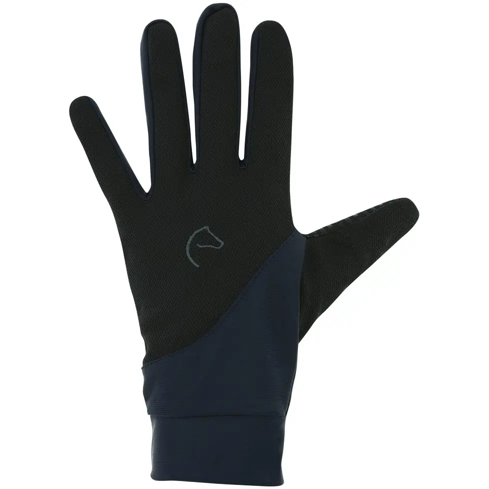 Reithandschuhe digital KNIT schwarz/marineblau