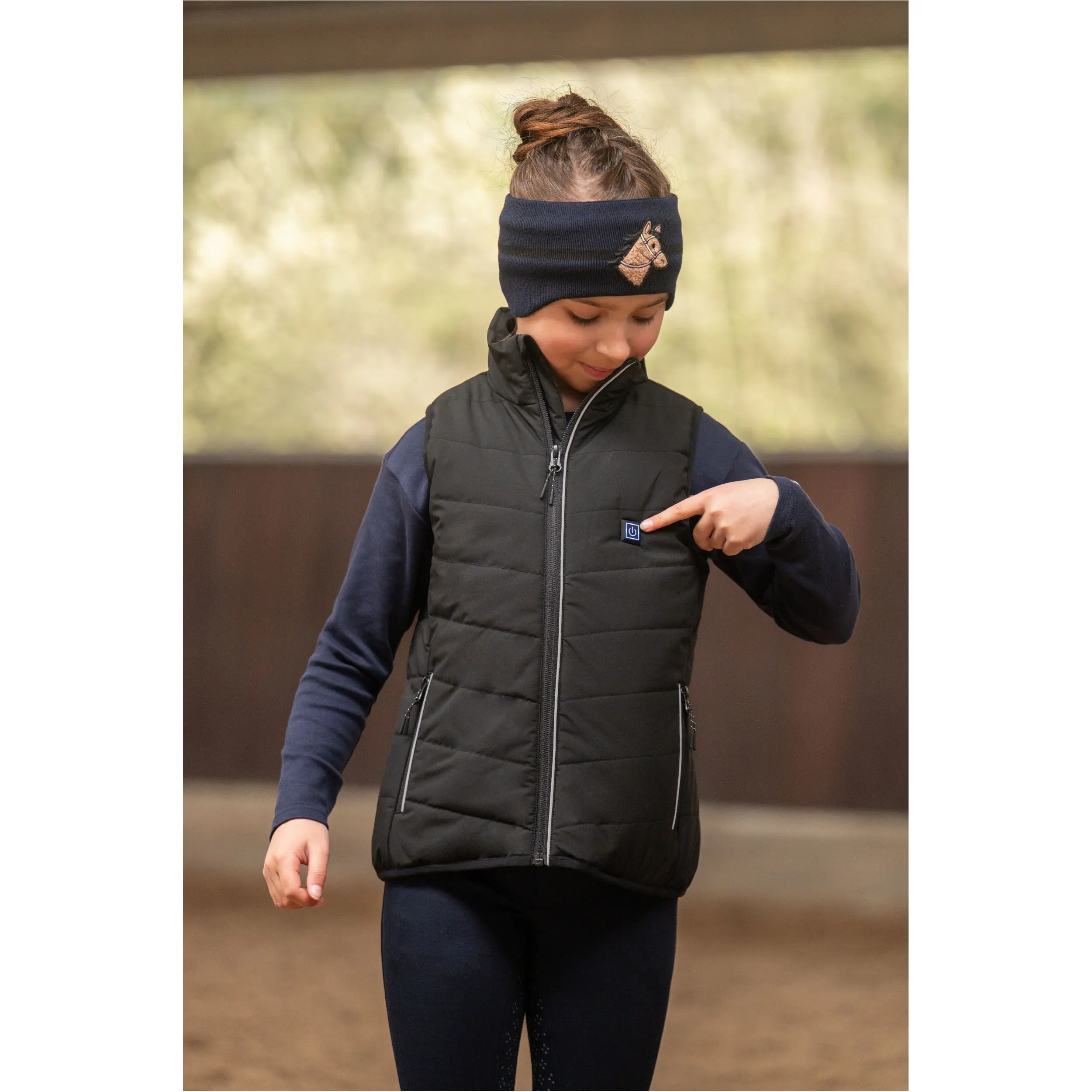 Winter Kinder Heizweste CUDDLE STYLE schwarz