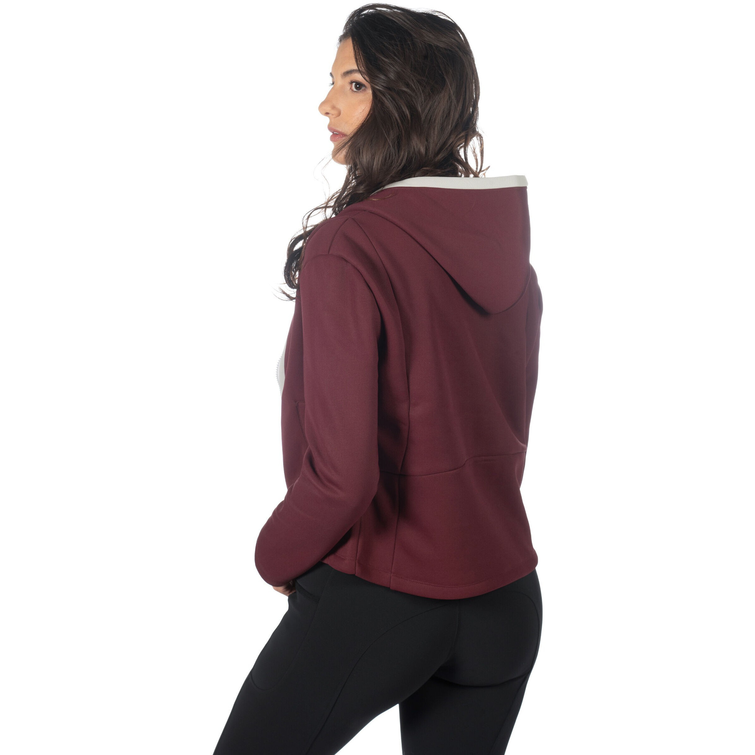 Damen Sweatjacke LIVIGNO bordeaux