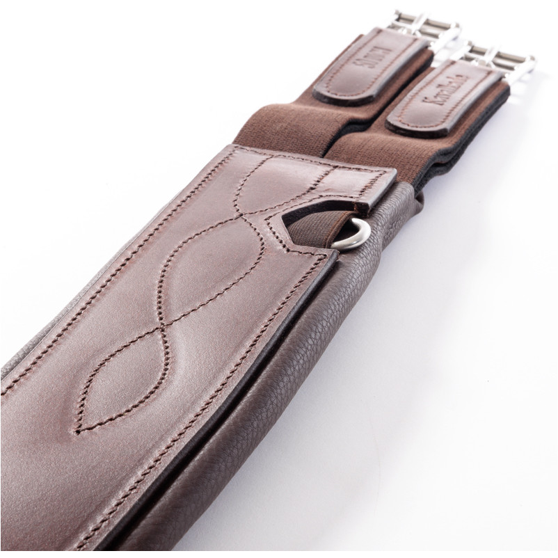 Ledersattelgurt geölt mit Elast ATLAS braun