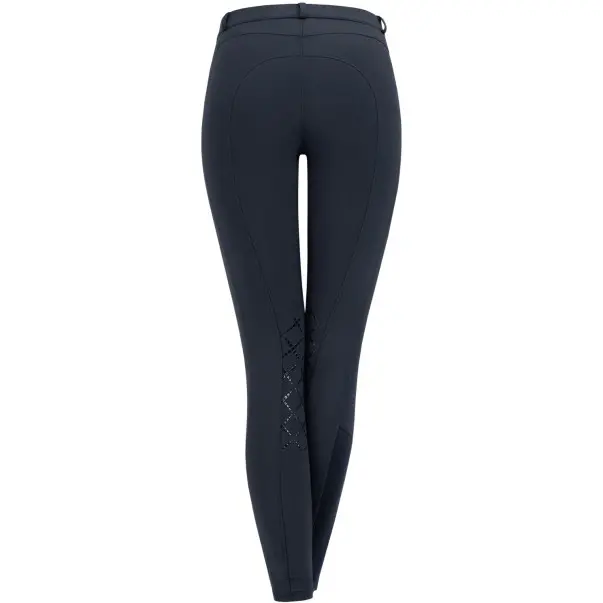 Damen Reithose Silikon Kniebesatz MICRO nachtblau