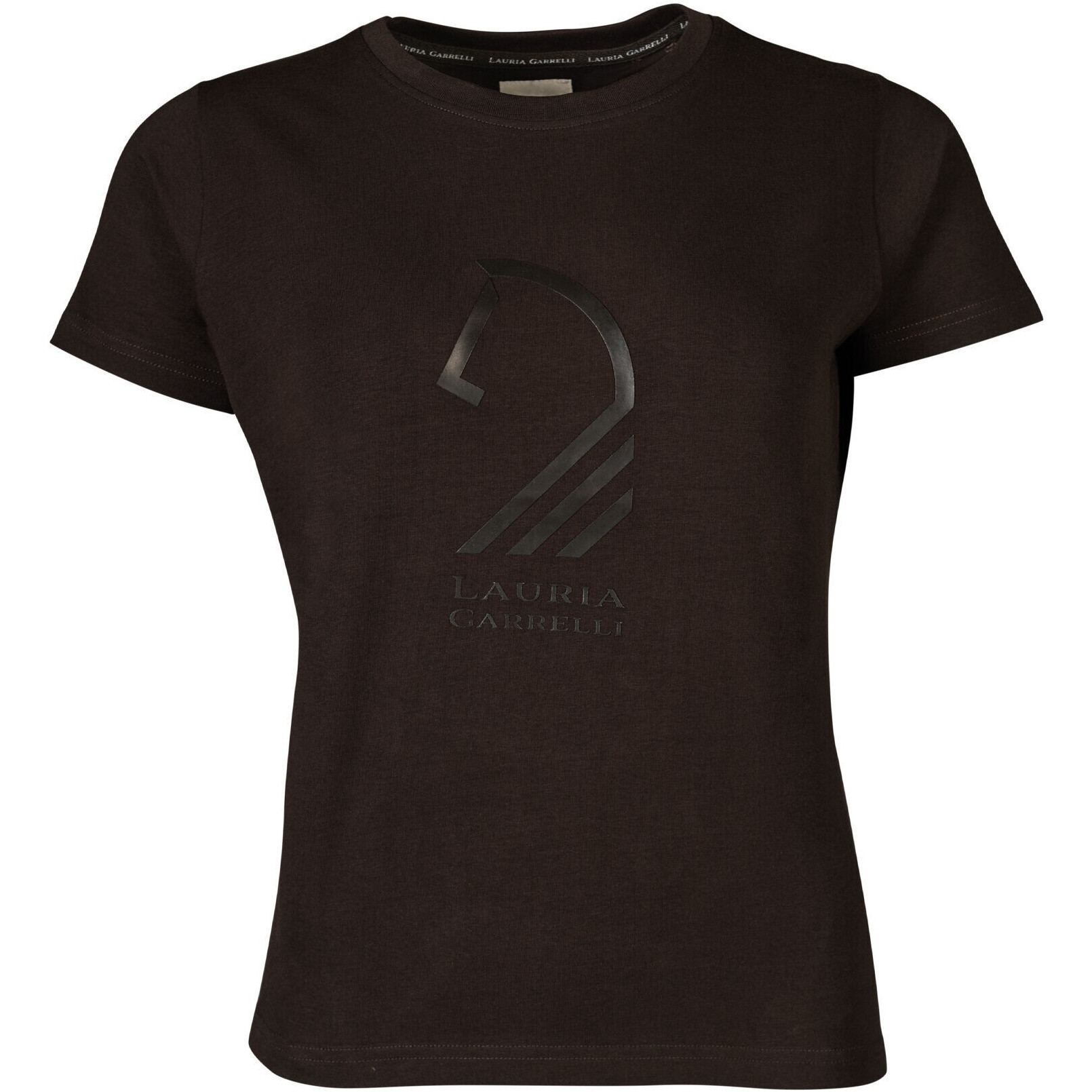 Damen T-Shirt LIVIGNO HORSE HEAD dunkelbraun