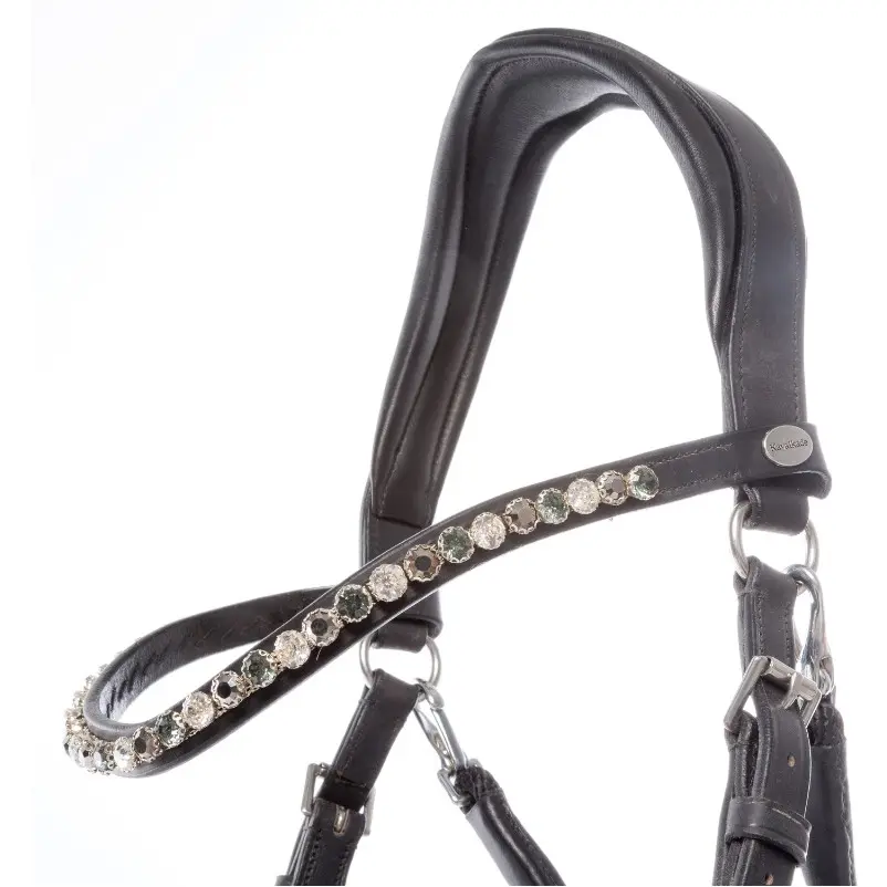 Trensenzaum Gebisslos CROSS LIGHT schwarz