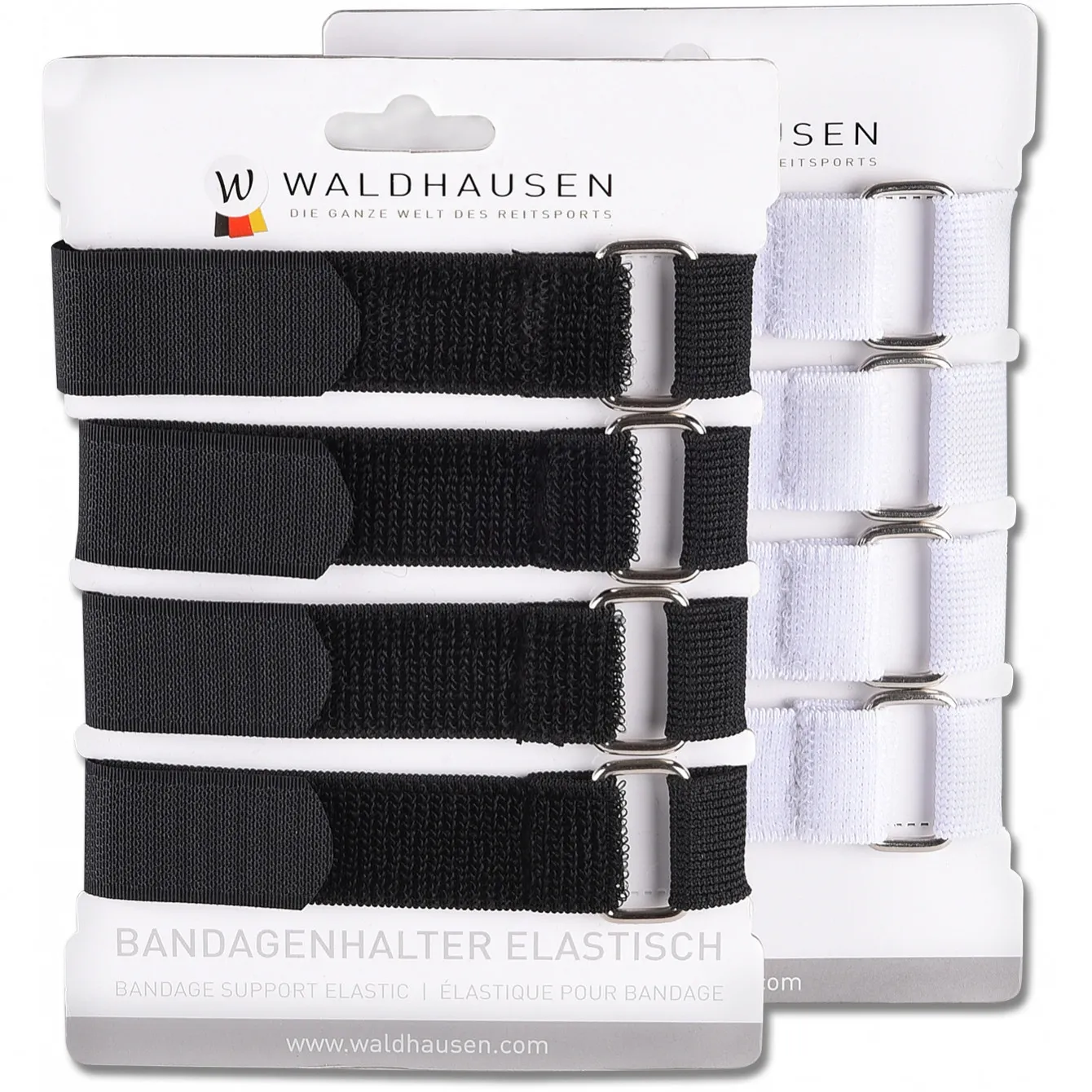Bandagenhalter (4er Set) elastisch weiß