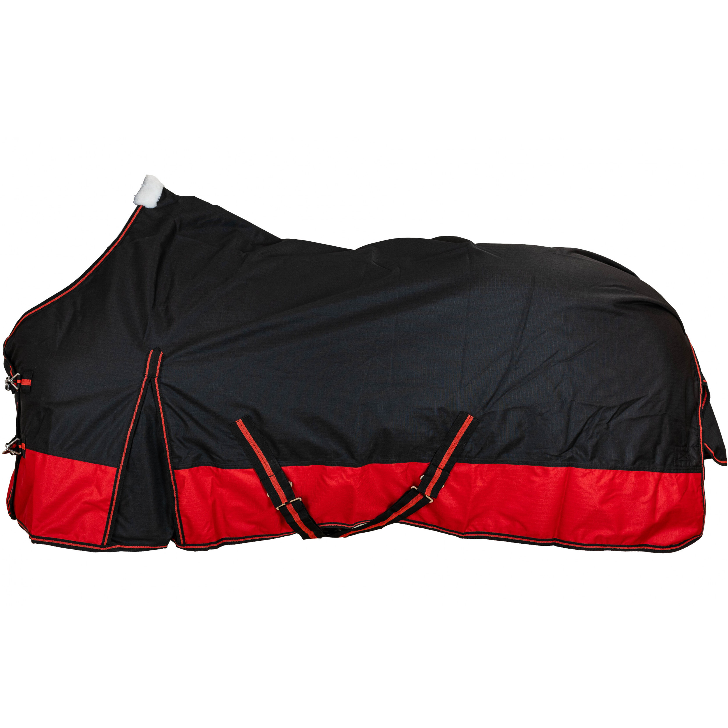 Winterdecke 200g Füllung 600D BASICLINE schwarz/rot