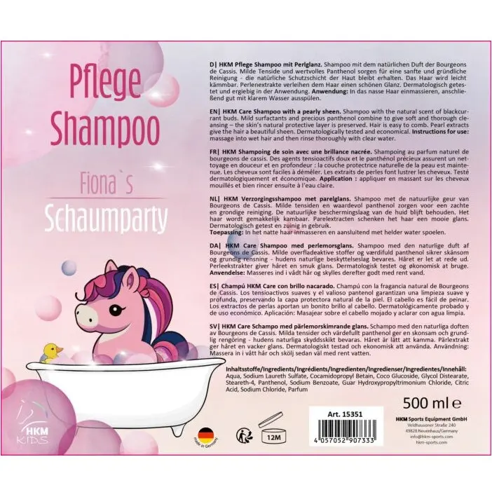 Pferde Shampoo FIONA rosa 500ml 