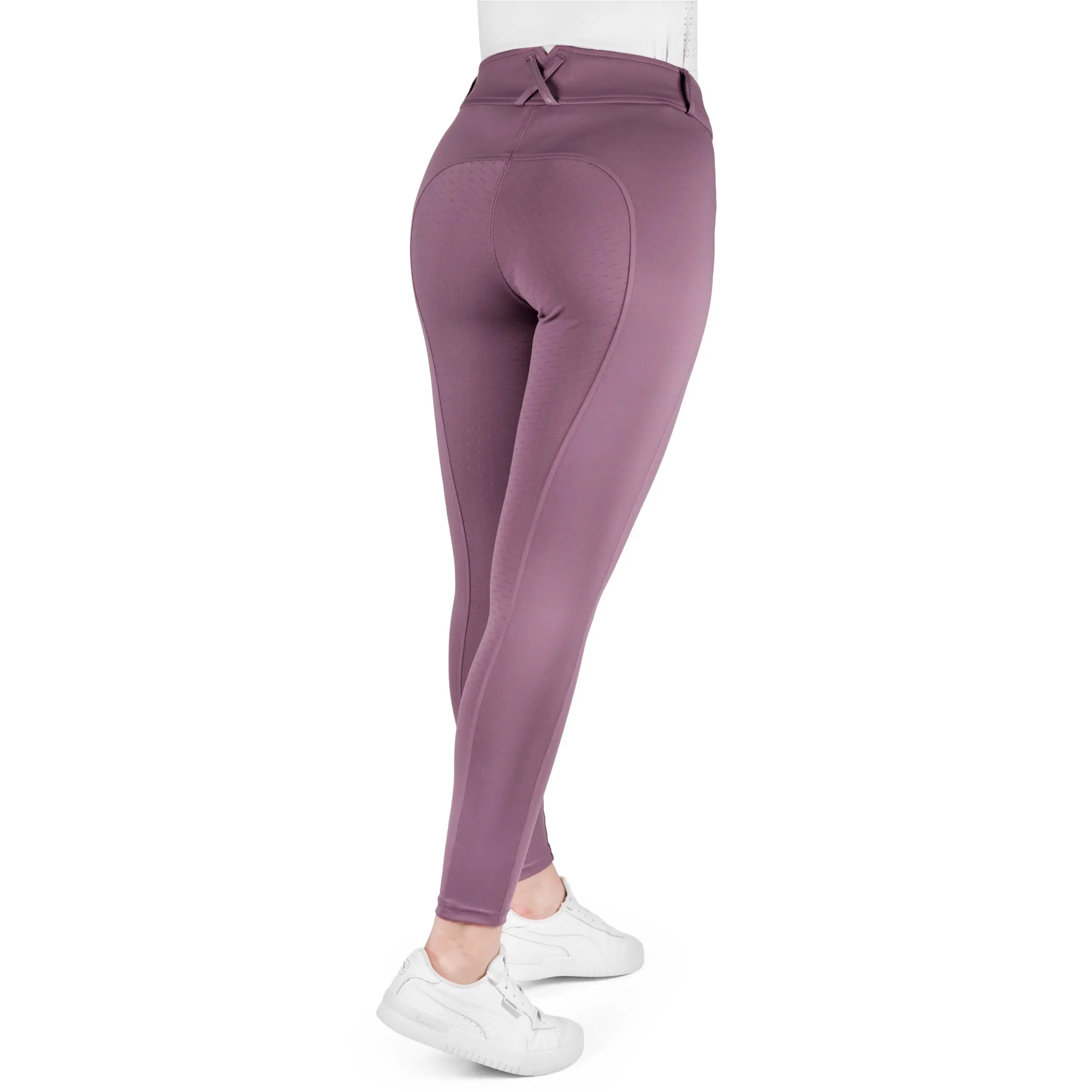 Damen Reithose Silikon Vollbesatz EK-CARLY violett