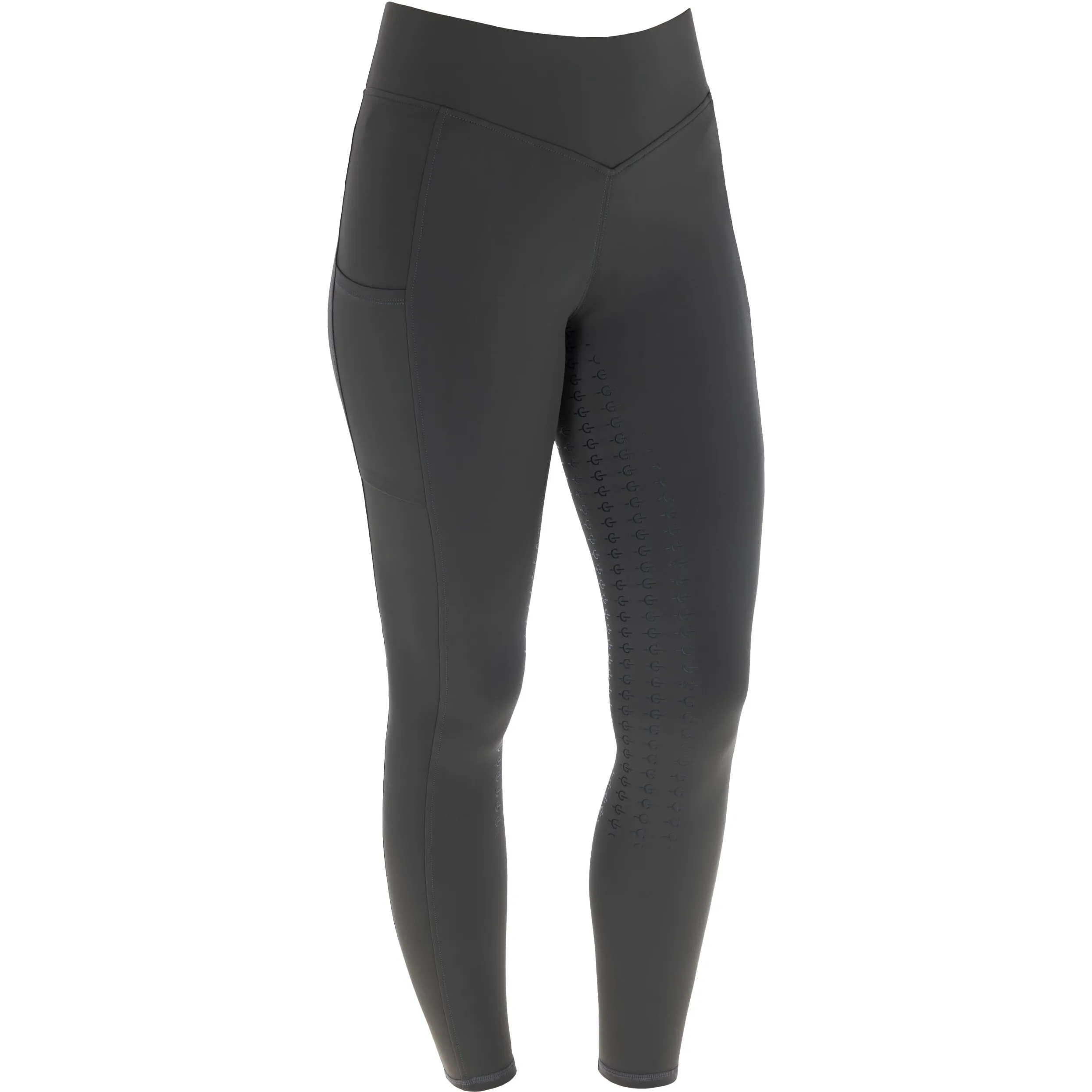 Damen Reitleggings Silikon Vollbesatz ANNIVERSARY graphite