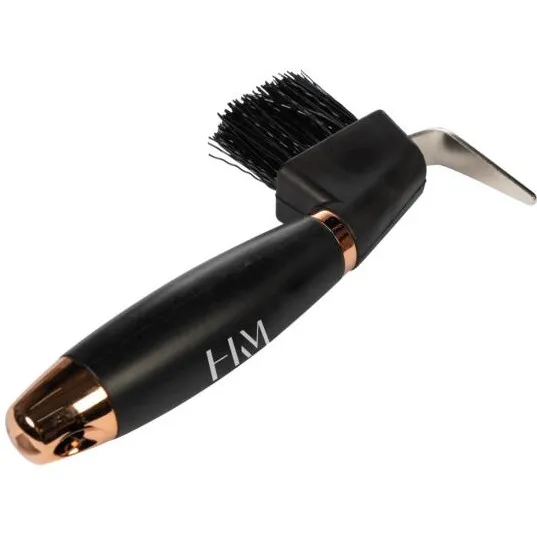 Hufkratzer mit Gelgriff schwarz/rosegold