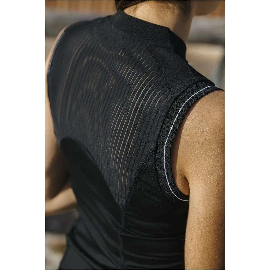 Damen Funktionstop MARGOT mit Mesheinsätzen schwarz Damen Funktionstop MARGOT mit Mesheinsätzen schwarz