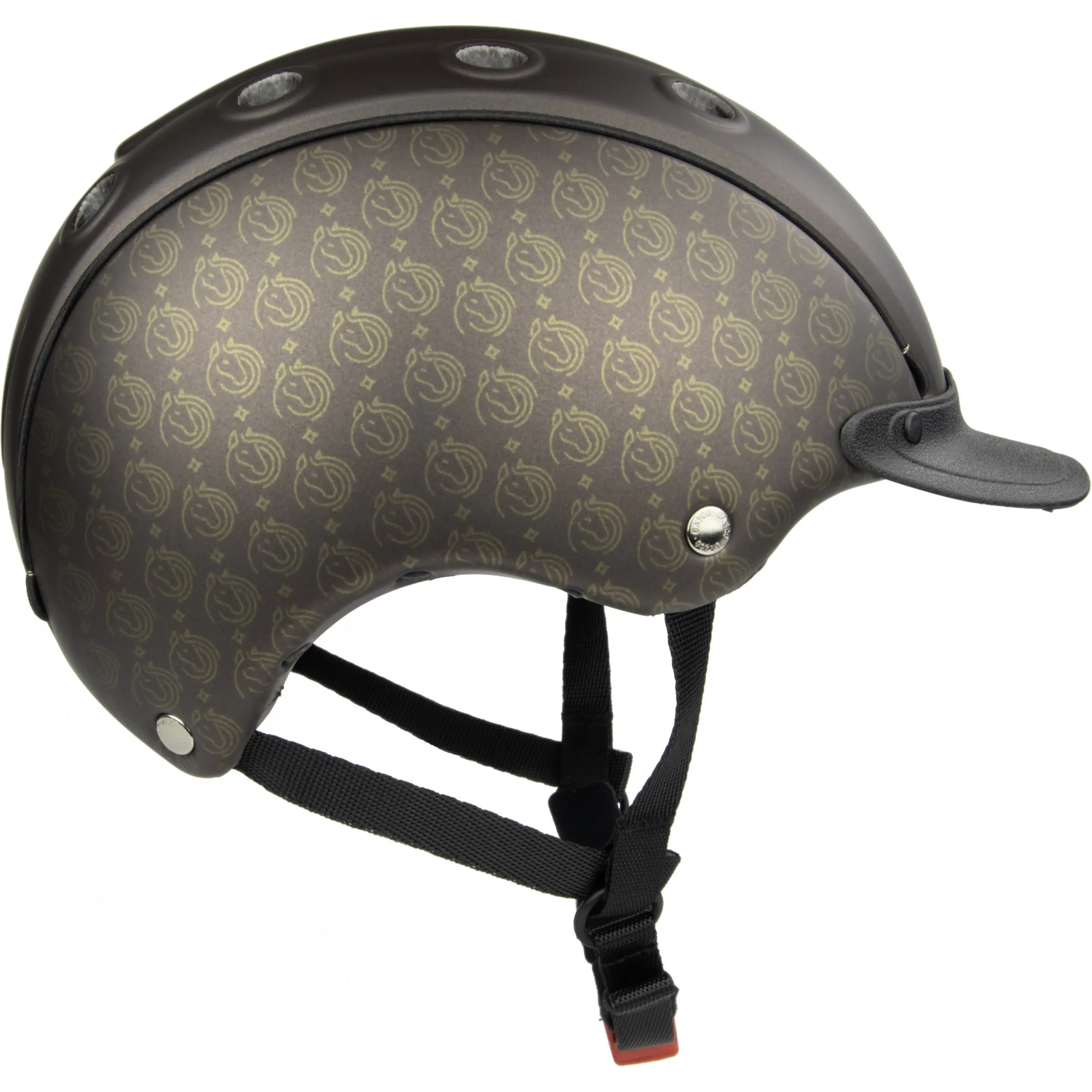 Kinder Reit-, Fahrrad- und Skihelm CHOICE Starlit braun print S (52-56cm)