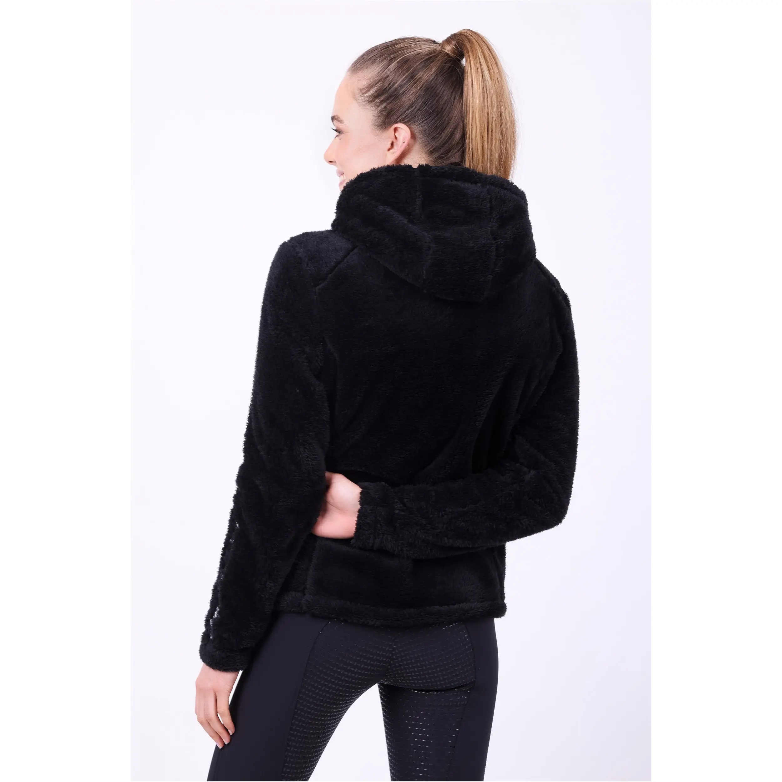 Damen Fleecejacke IRHCosy schwarz