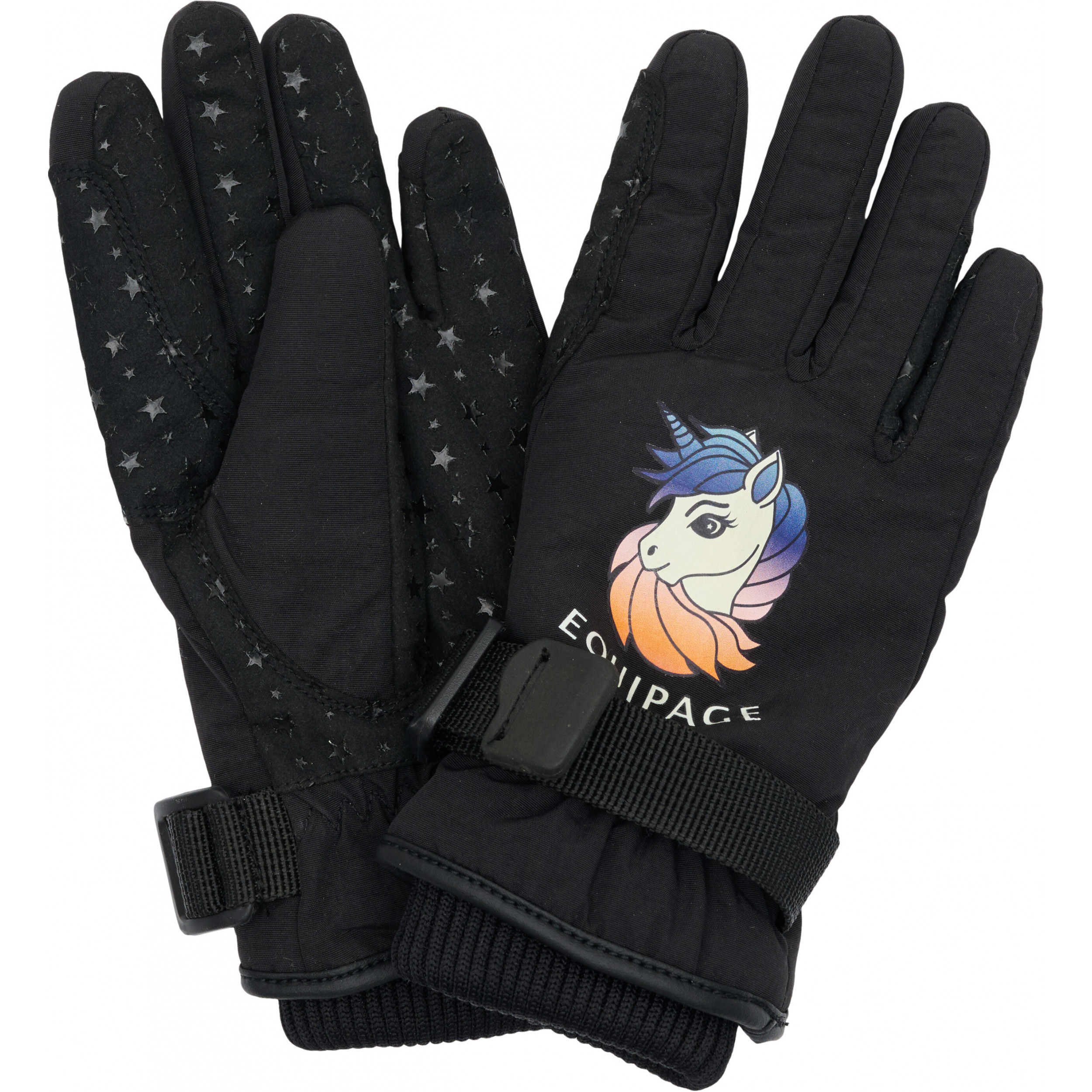 Winter Kinder Reithandschuhe VIRI schwarz