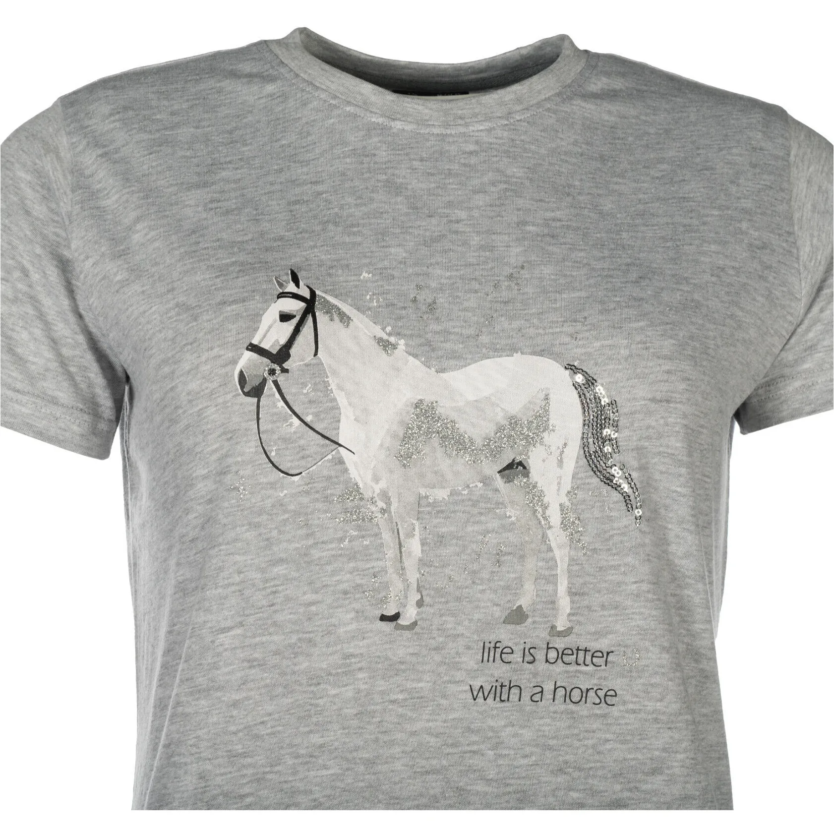 Kinder T-Shirt SPARKLE grau meliert