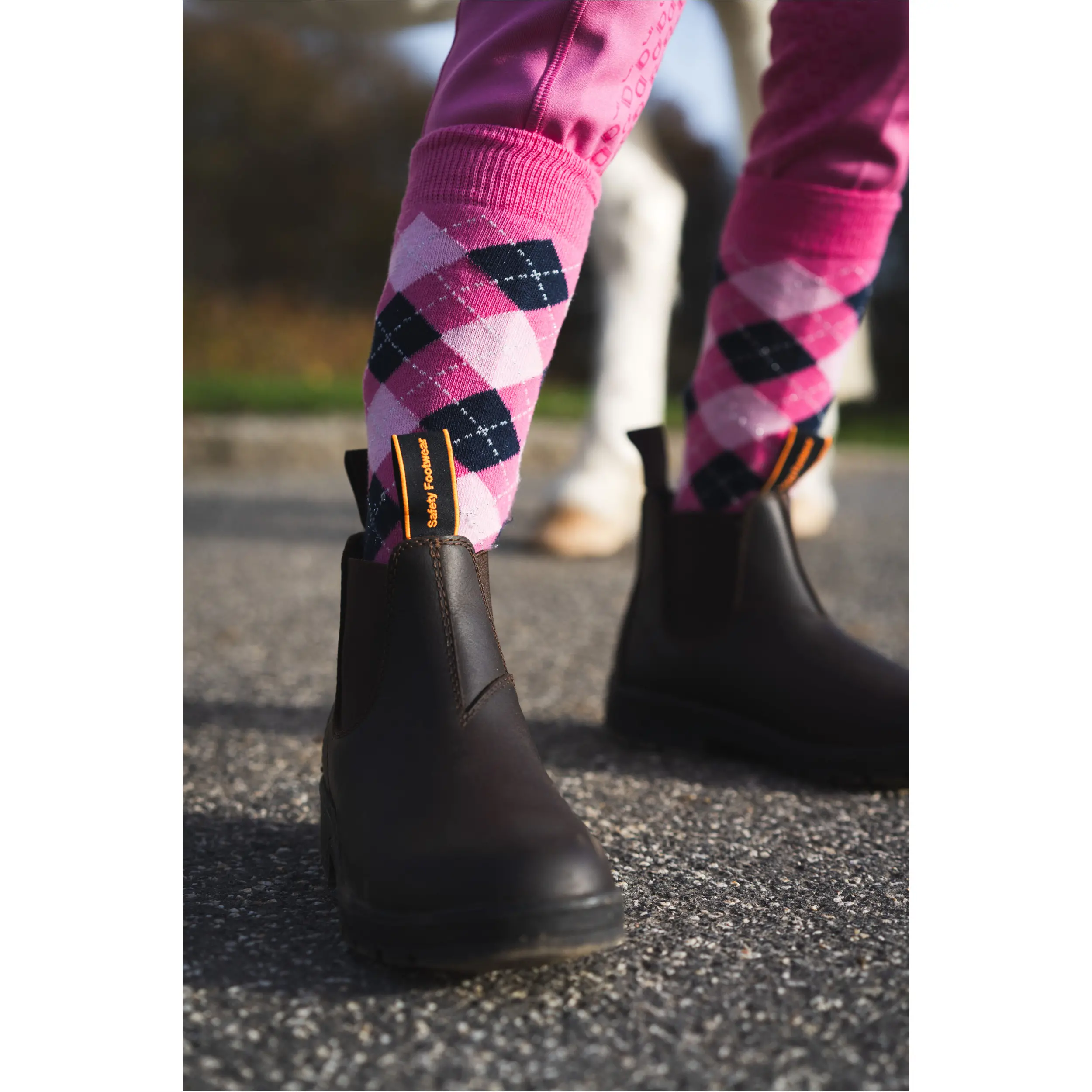 Reitsocken LAX pink mist