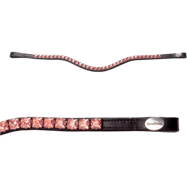 Stirnband SQUARE schwarz/rosa
