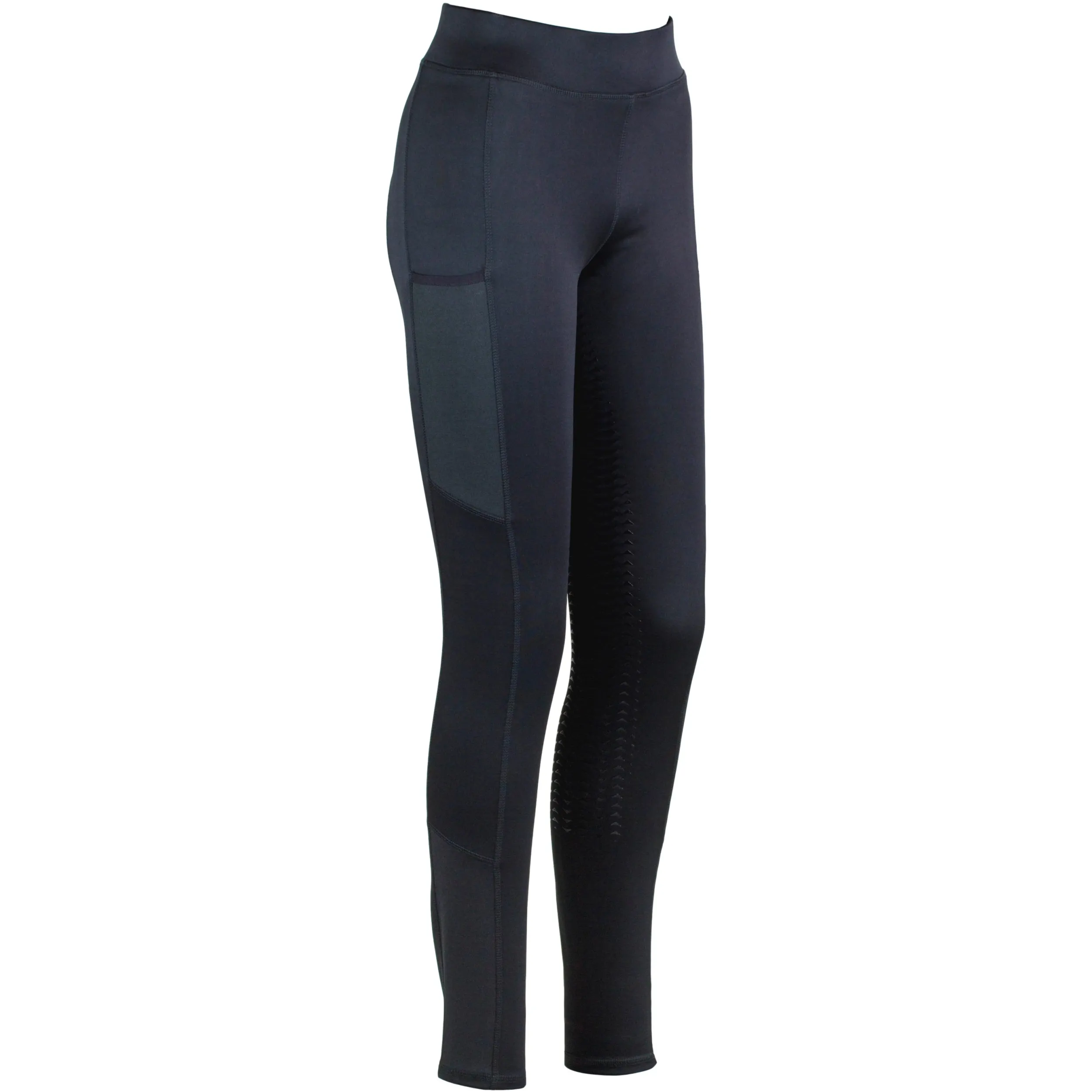 Winter Damen Reitleggings Silikon Vollbesatz EMILIA schwarz