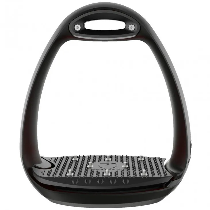 Steigbügel mit Stoßdämpfer EOLE PRO schwarz 12cm