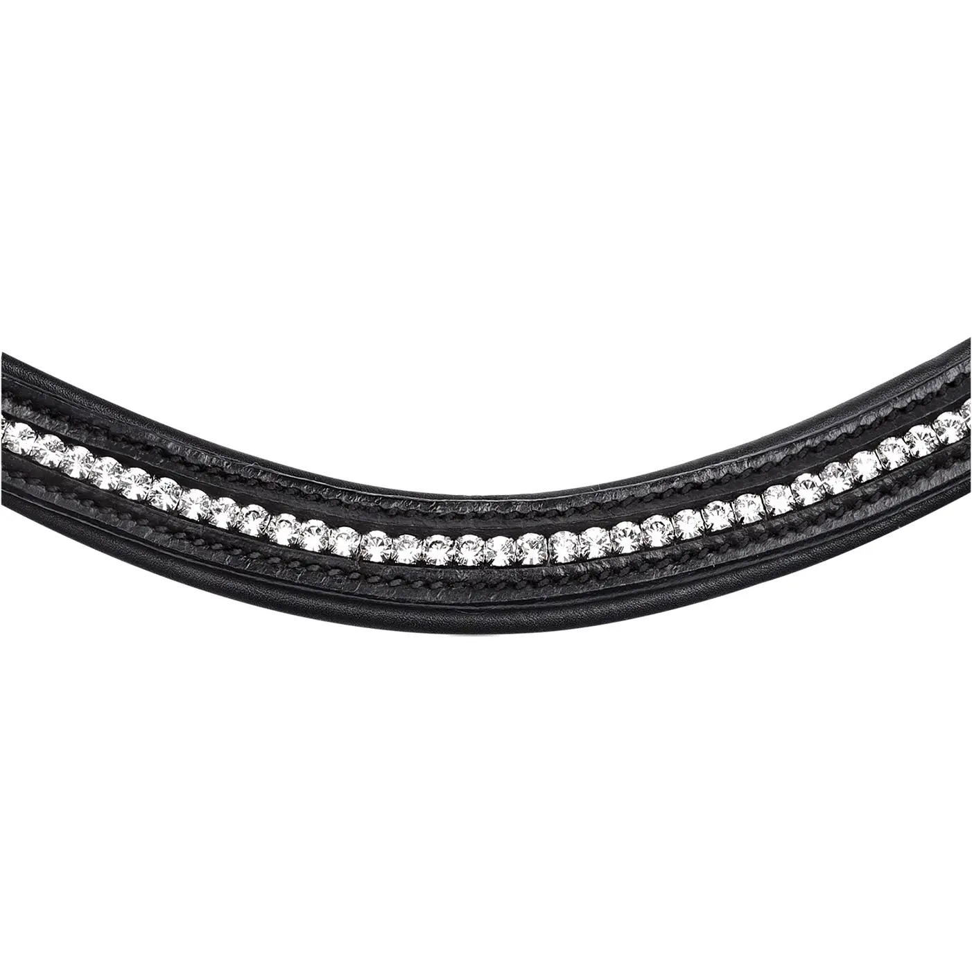 Trensenzaum X-Line Supersoft GLAM schwarz