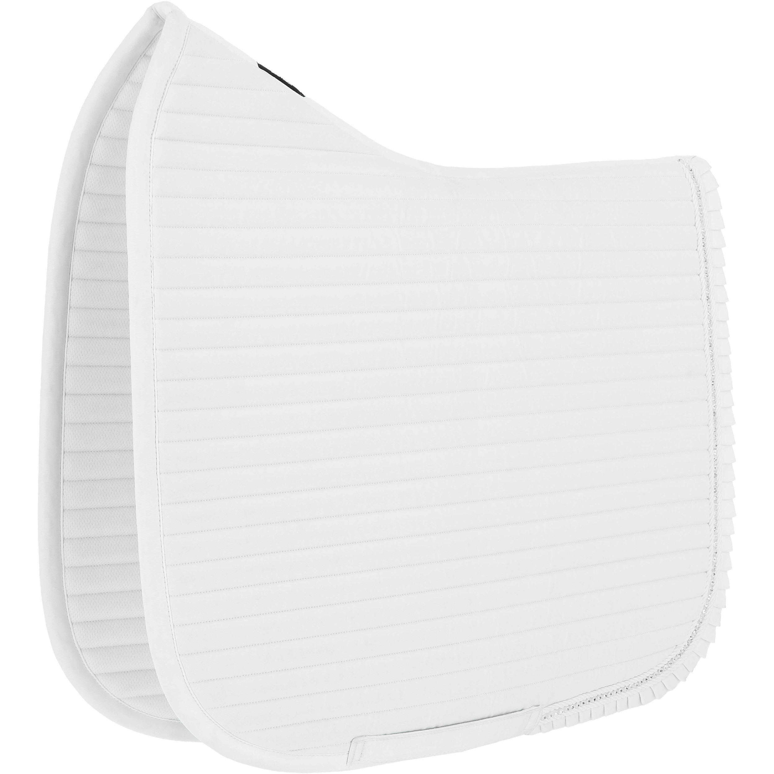 Dressurschabracke GLAM weiß Warmblut