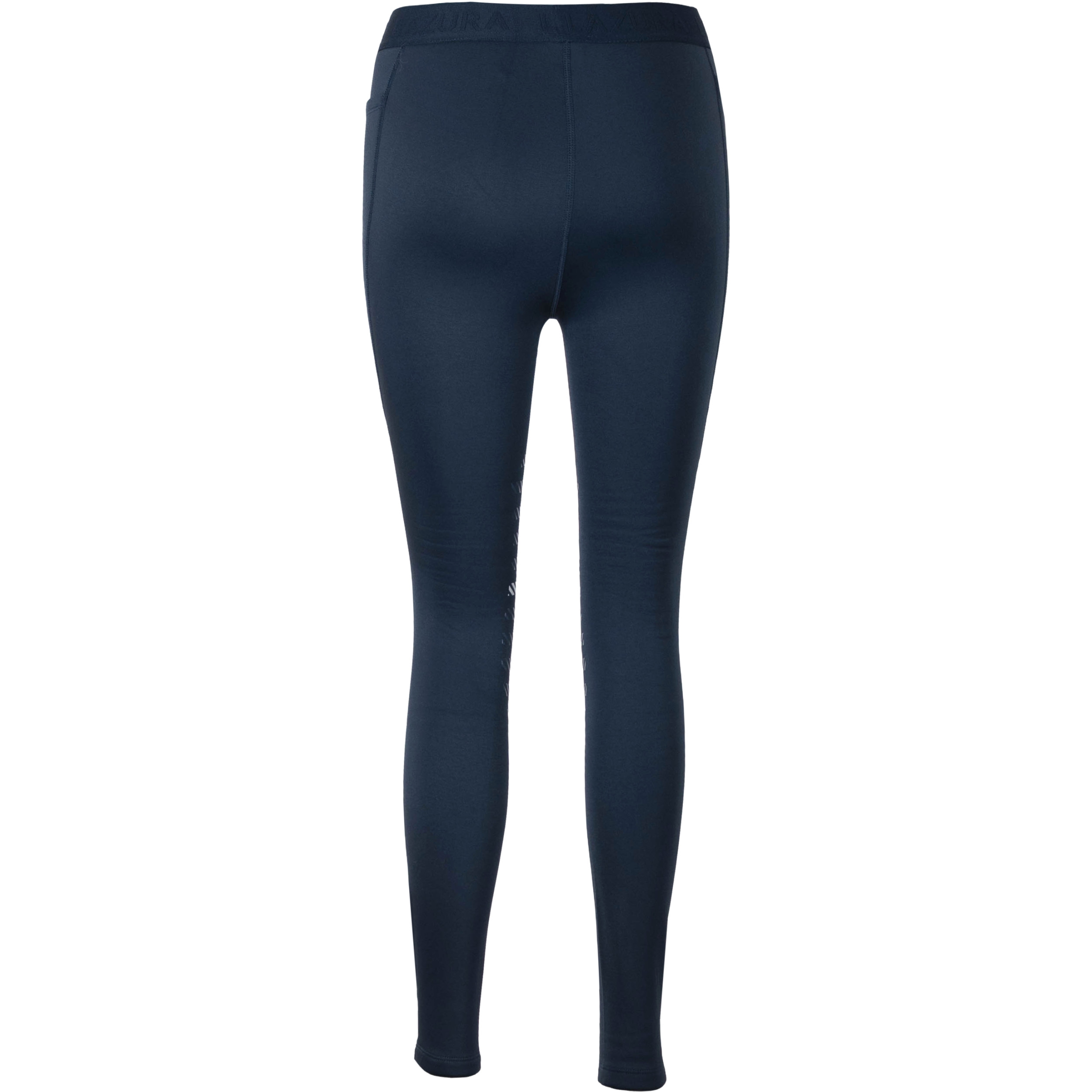 Winter Damen Reitleggings Silikon Kniebesatz ANITA dunkelblau