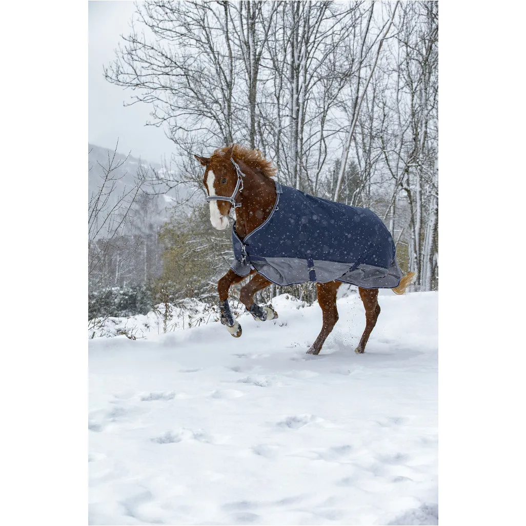 Weidedecke mit Polarfleece 600D TYREX marineblau/grau