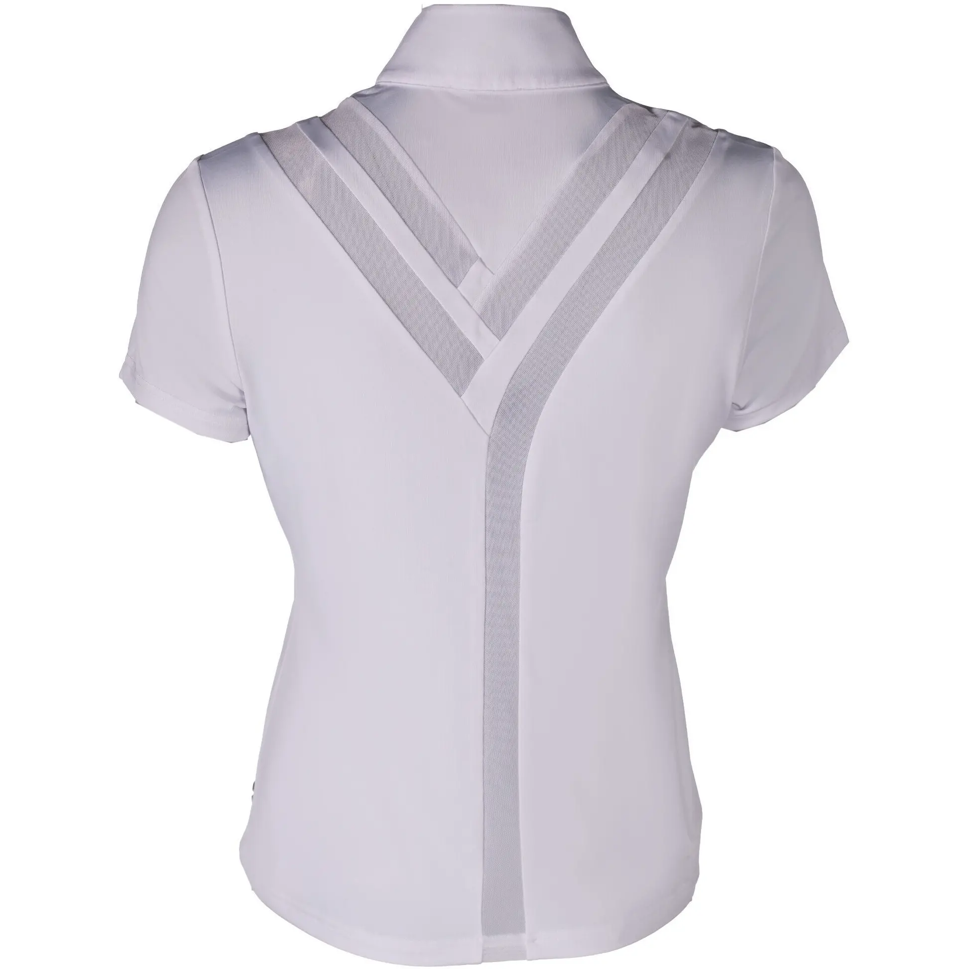 Damen Turniershirt Kurzarm HUNTER weiß Damen Turniershirt Kurzarm HUNTER weiß