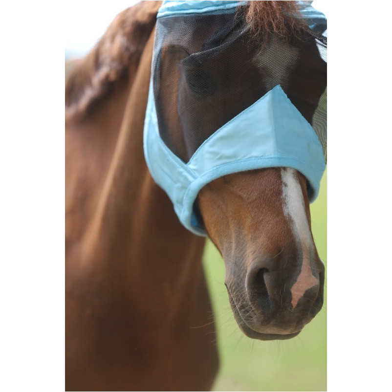 Fliegenmaske light BASICLINE helblau