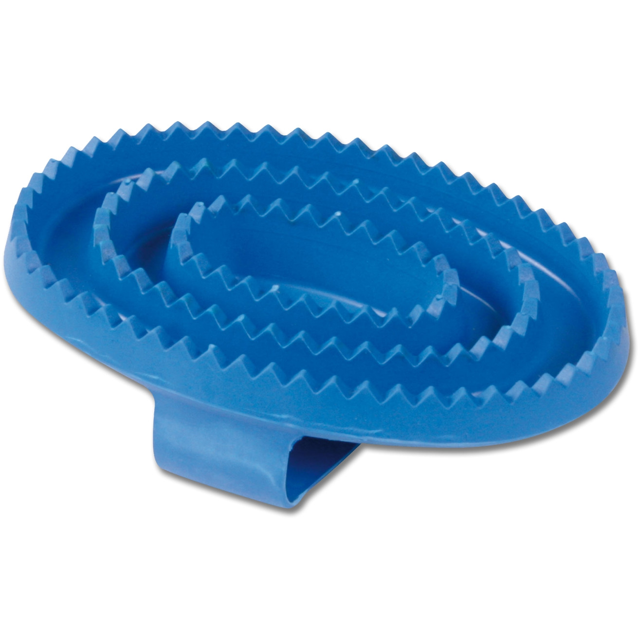 Gummistriegel blau groß