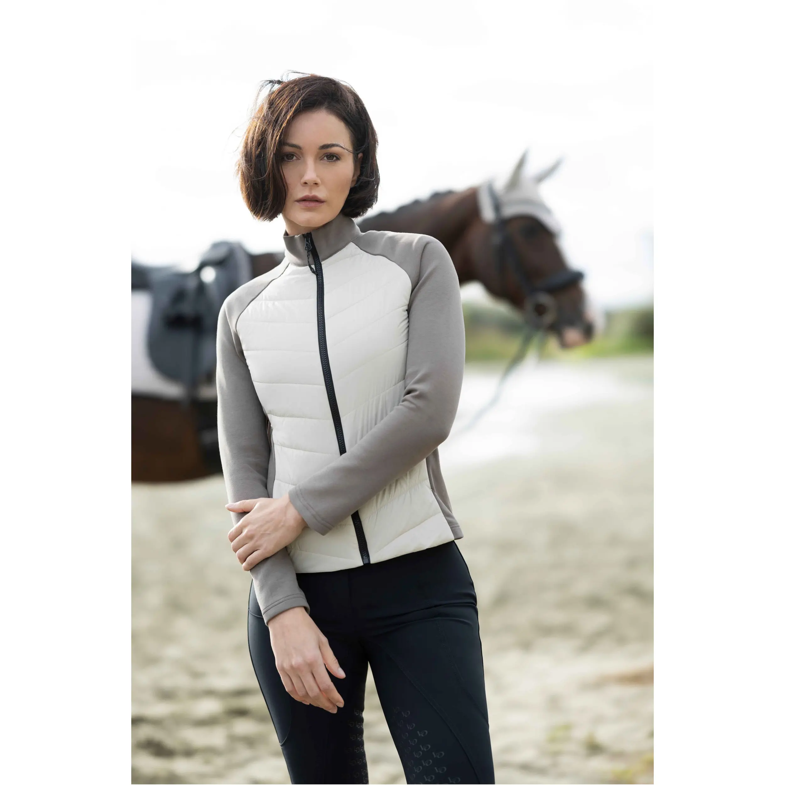 Damen Steppjacke AMALFI beige/taupe