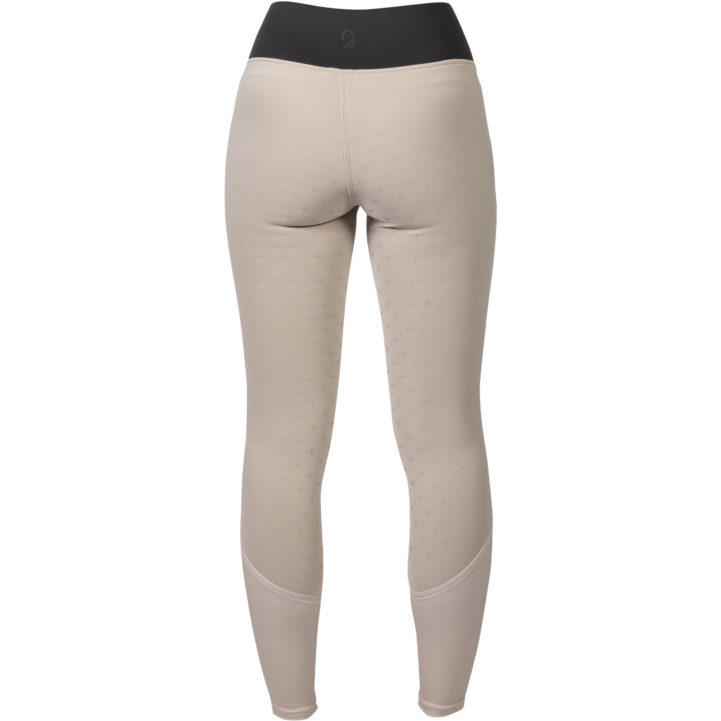 Damen Reitleggings Silikon Vollbesatz LIMONE grau/beige