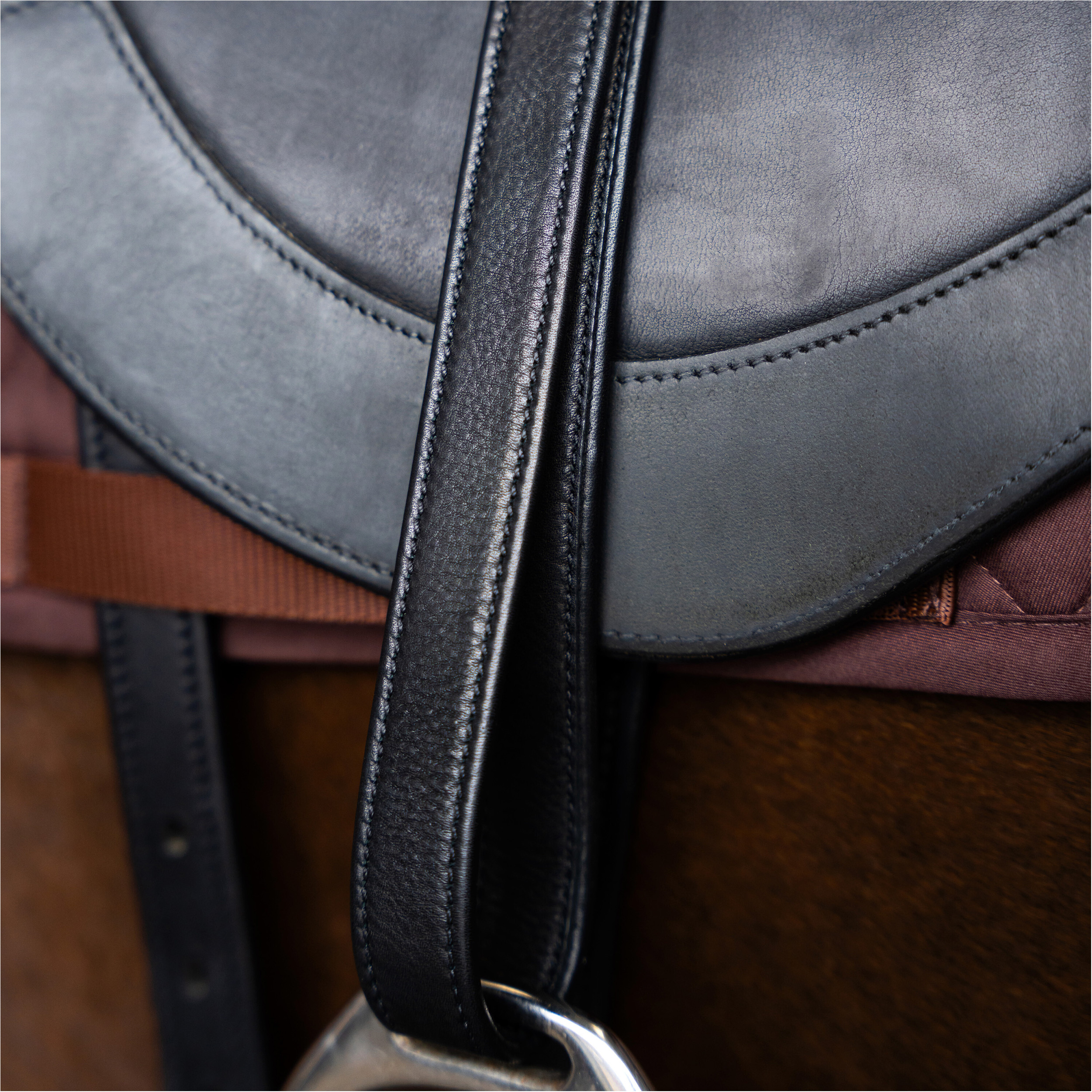 Steigbügelriemen IRH mit Nylonkern schwarz