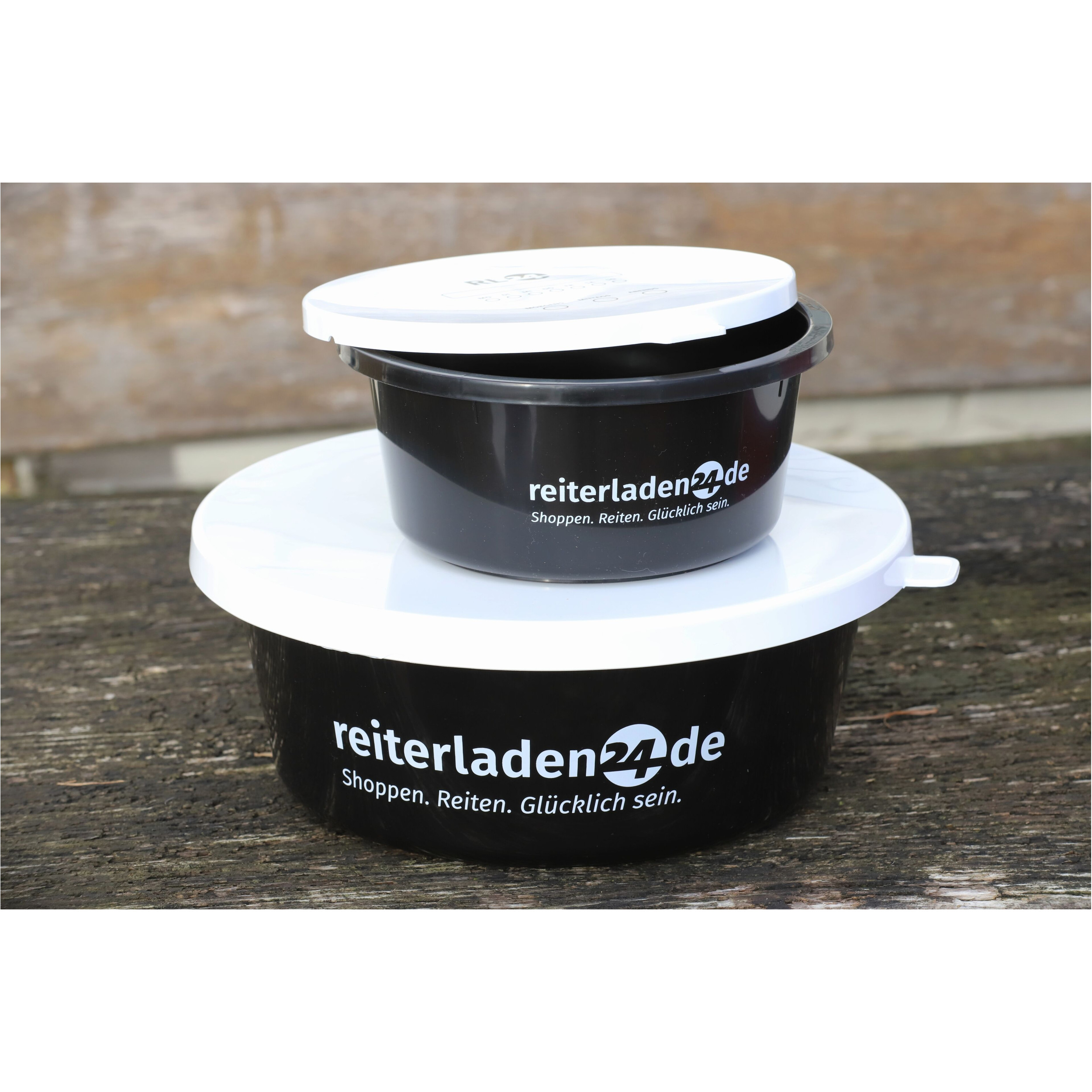 Müslischalen-Set (2+6 Liter) mit Deckel schwarz