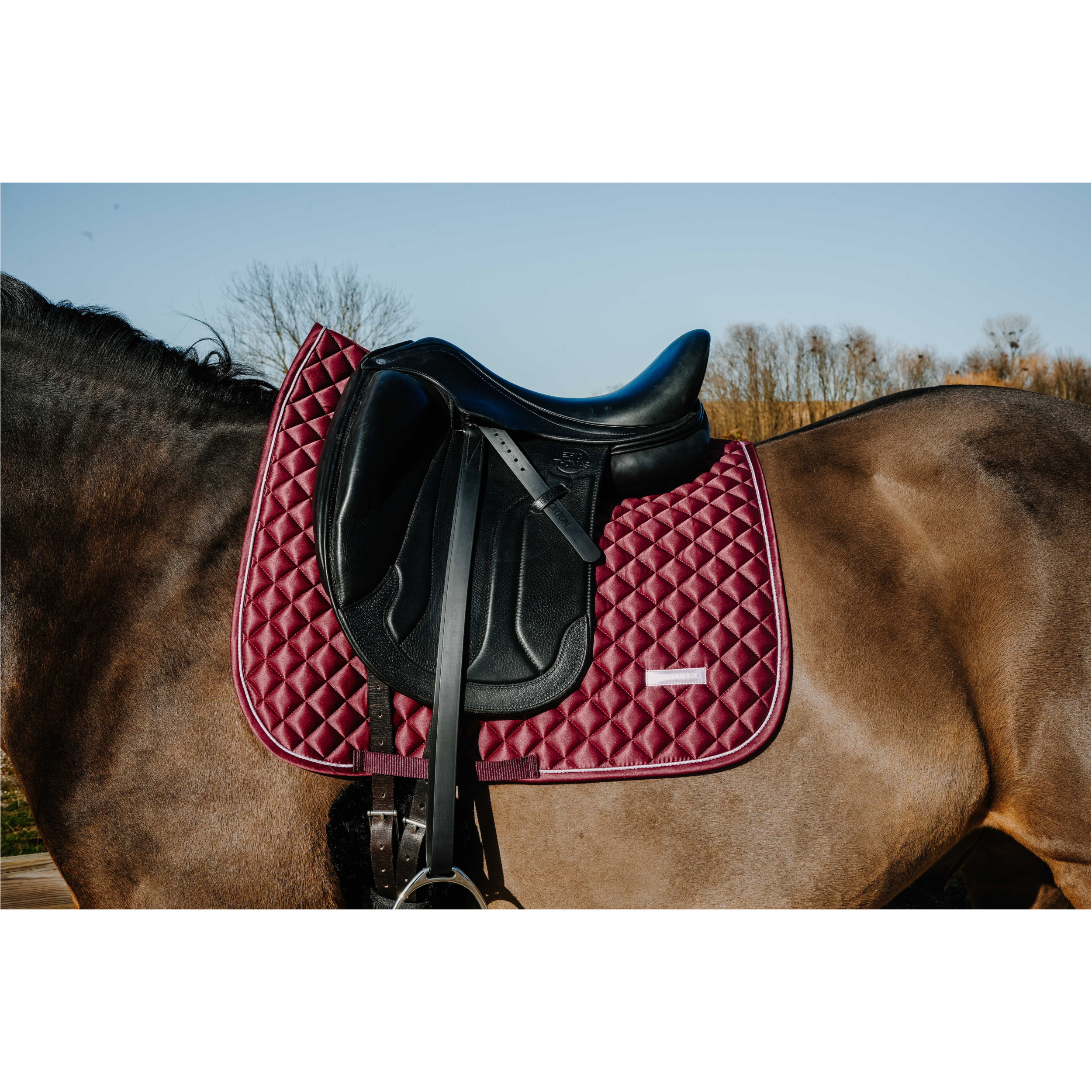 Dressurschabracke NACRE bordeaux Warmblut