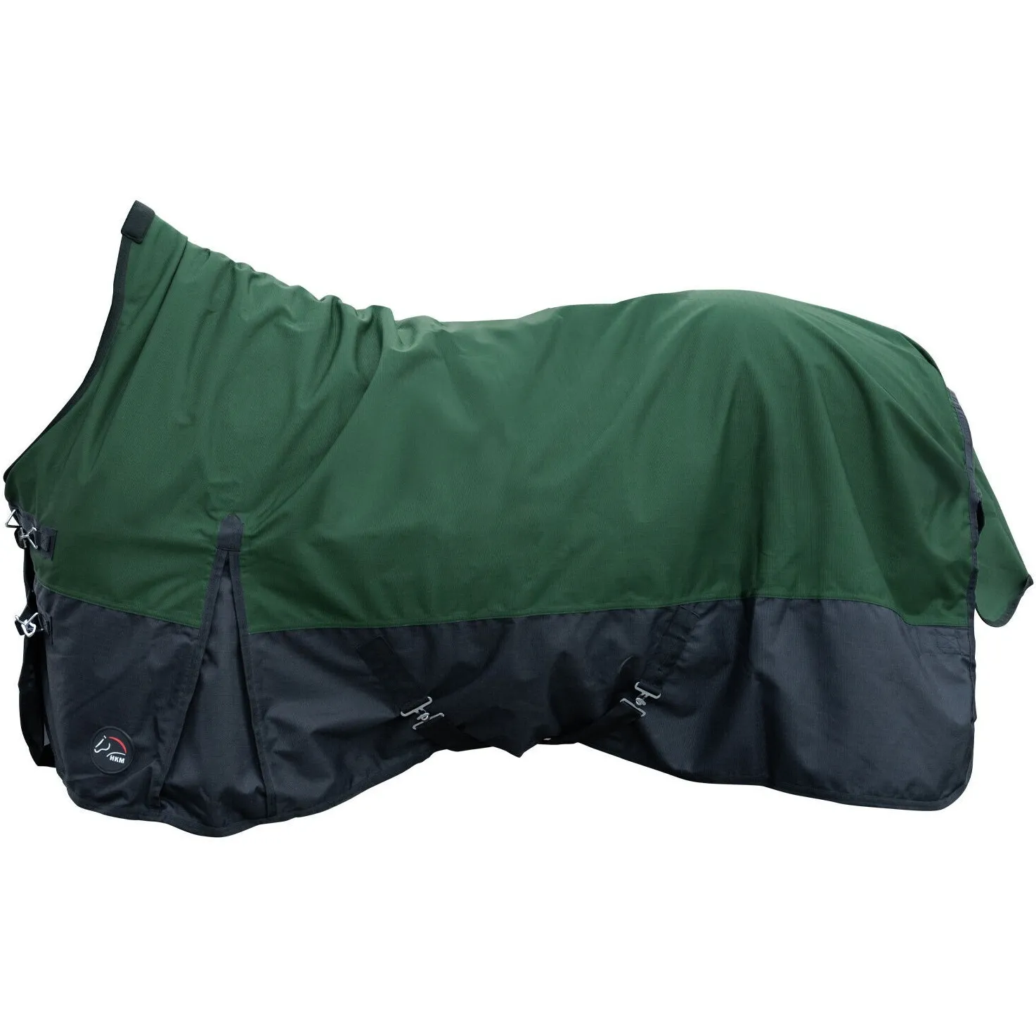 Weidedecke High Neck 100g Füllung 1200D GLASGOW dunkelgrün/schwarz