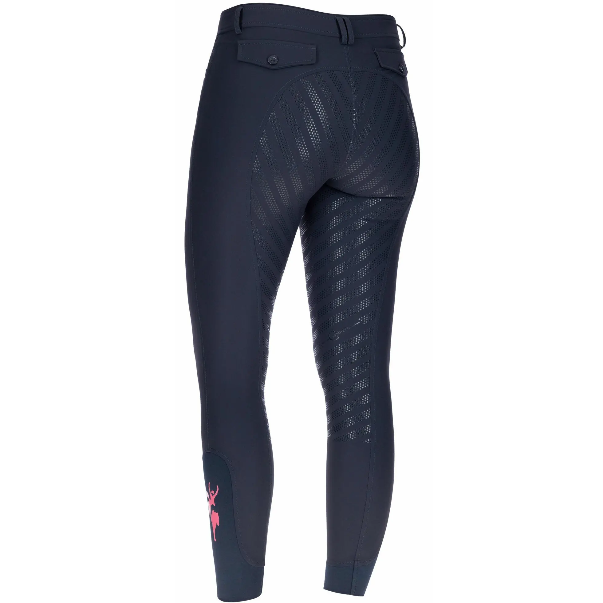 Damen Reithose Silikon Vollbesatz JANNE x PINKRIBBON dark navy