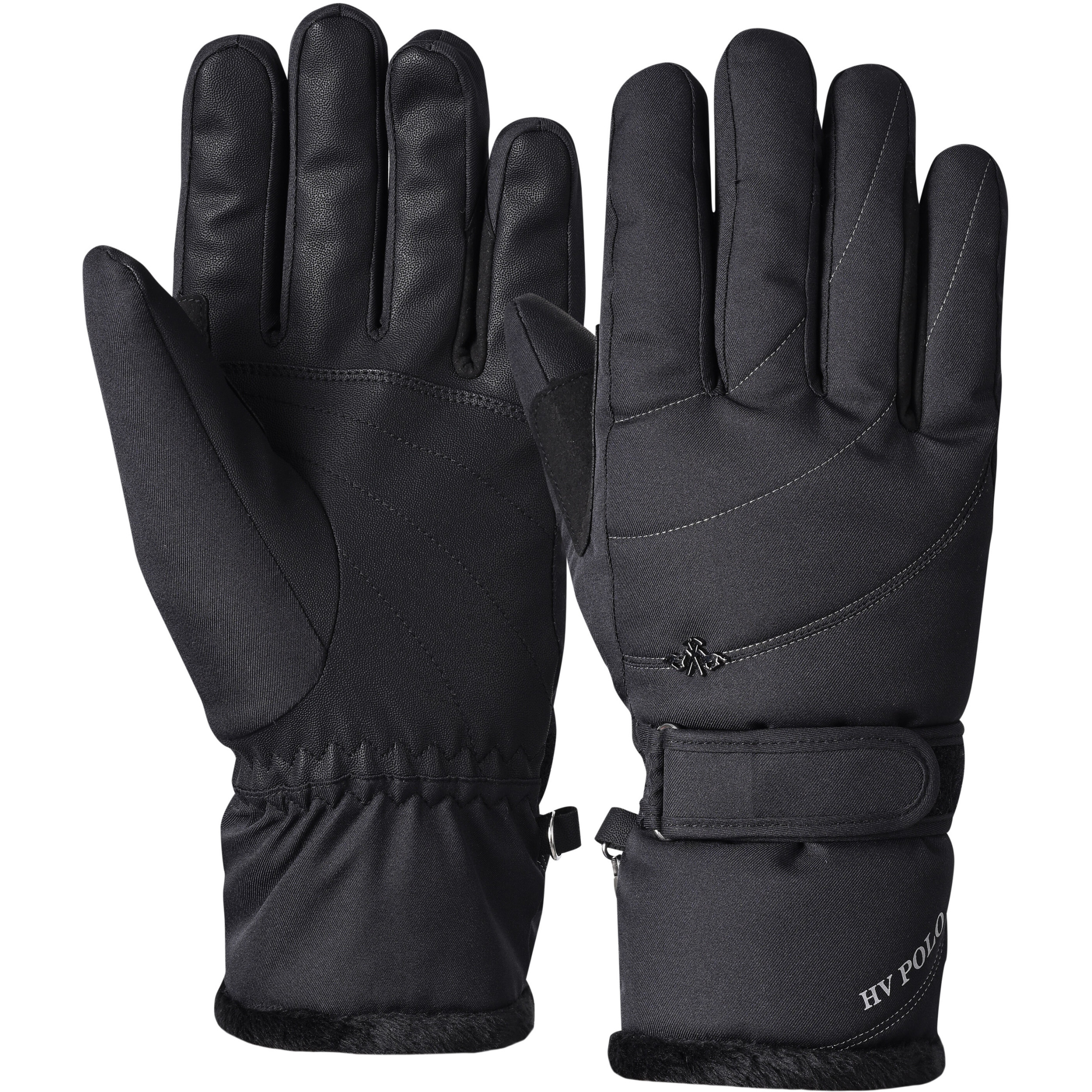Winter Damen Reithandschuhe HVPSports Reflection schwarz