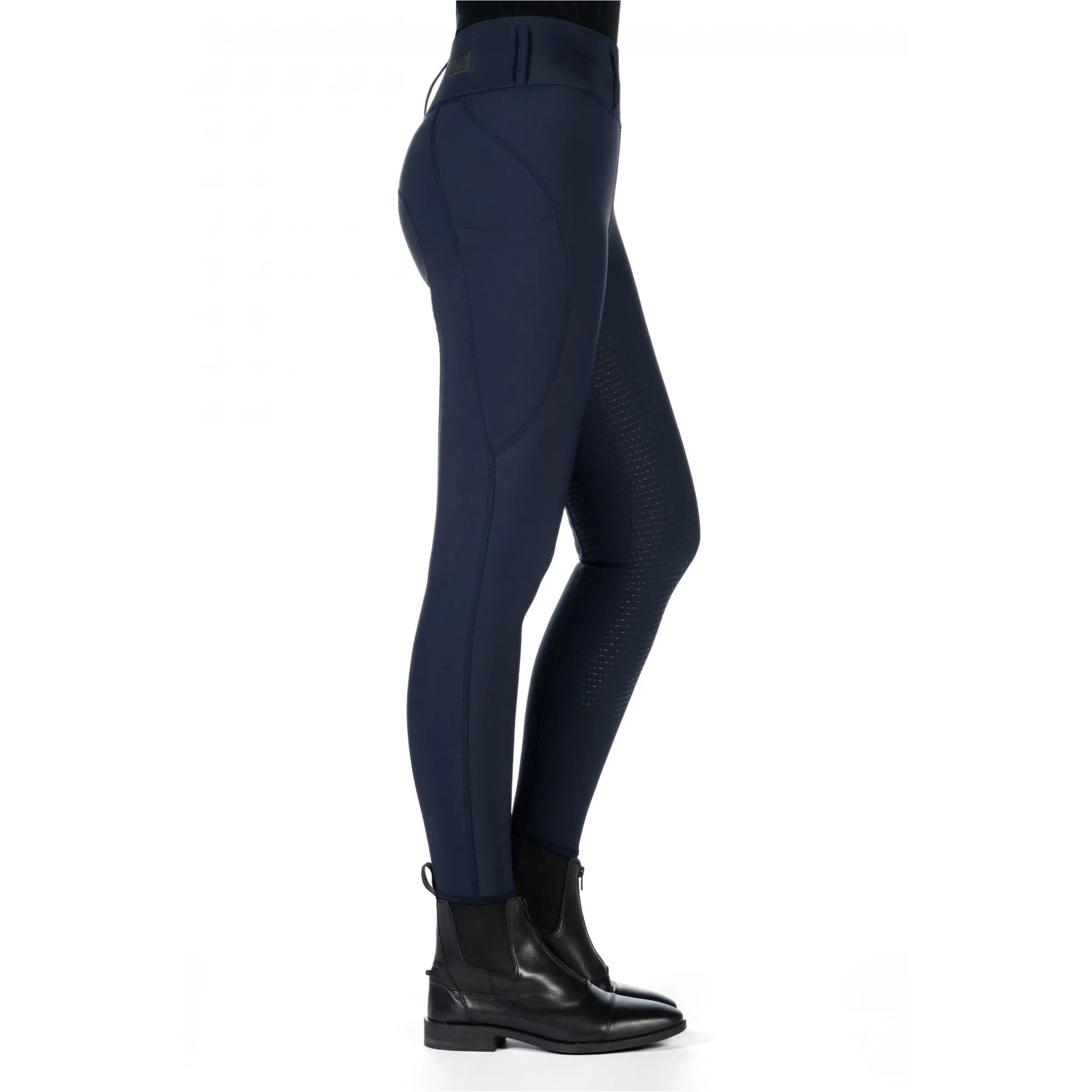 Damen Reitleggings Silikon Vollbesatz JIL HIGH WAIST dunkelblau