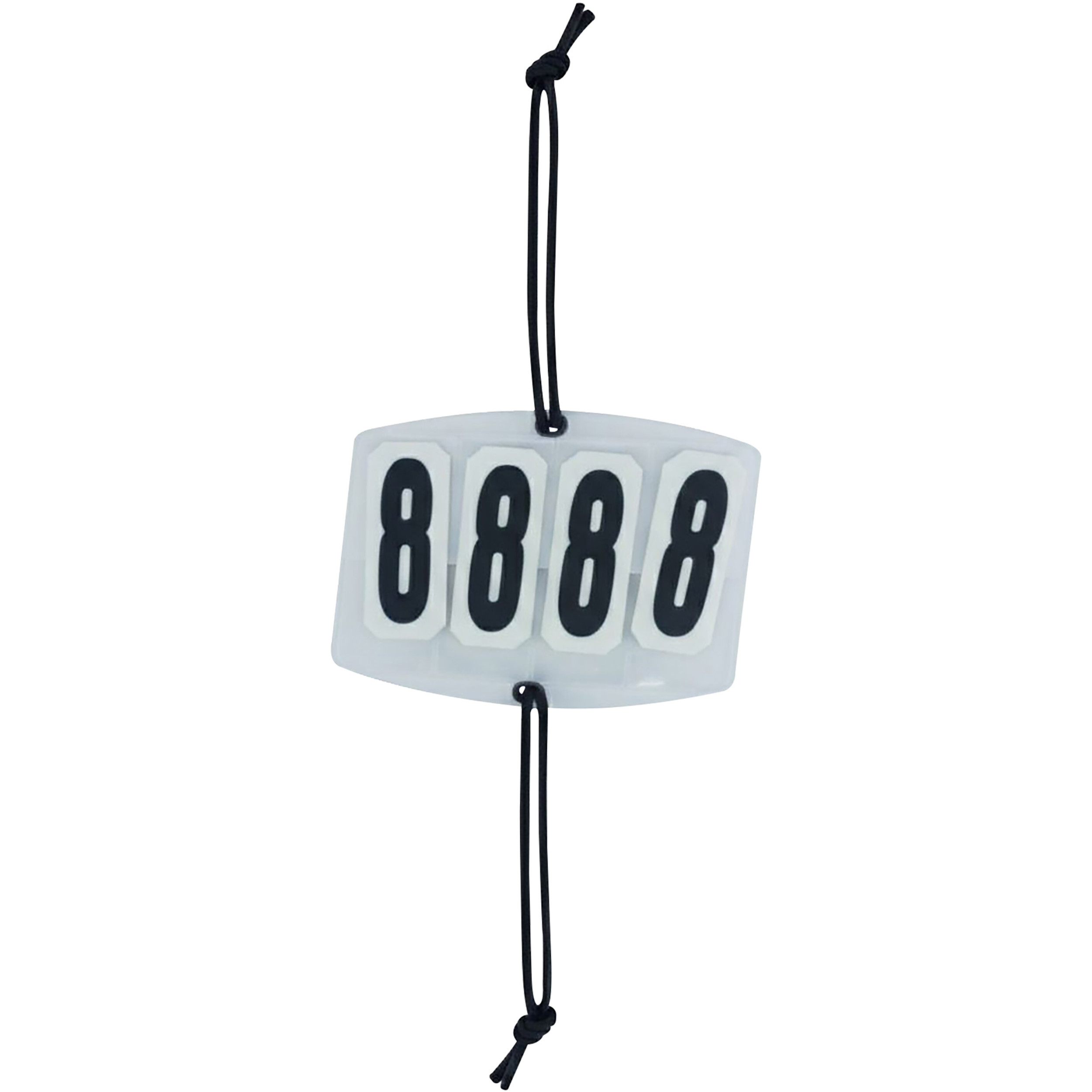 Startnummer IRHBasic eckig 4-stellig weiß