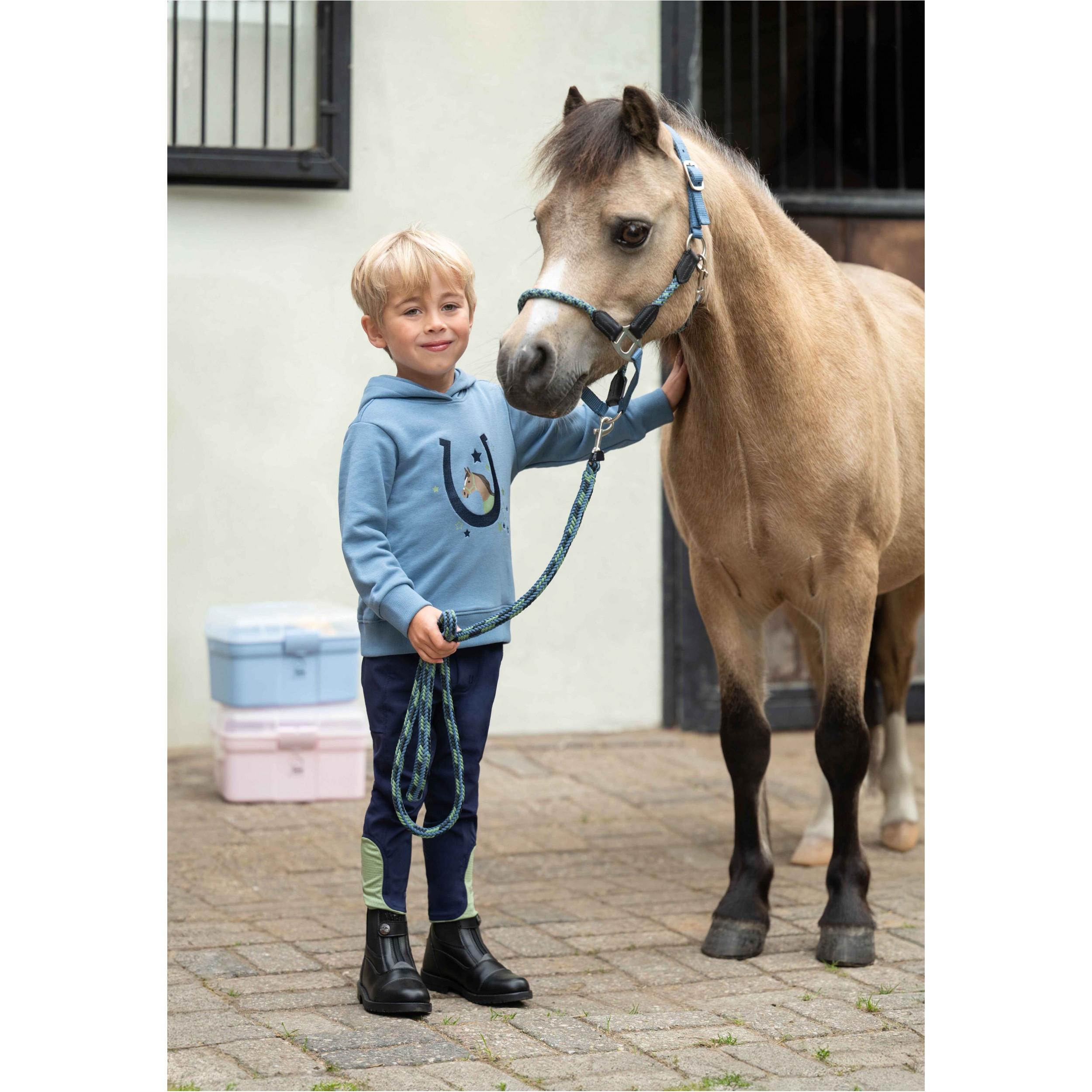 Kinder Hoody DIANA rauchblau
