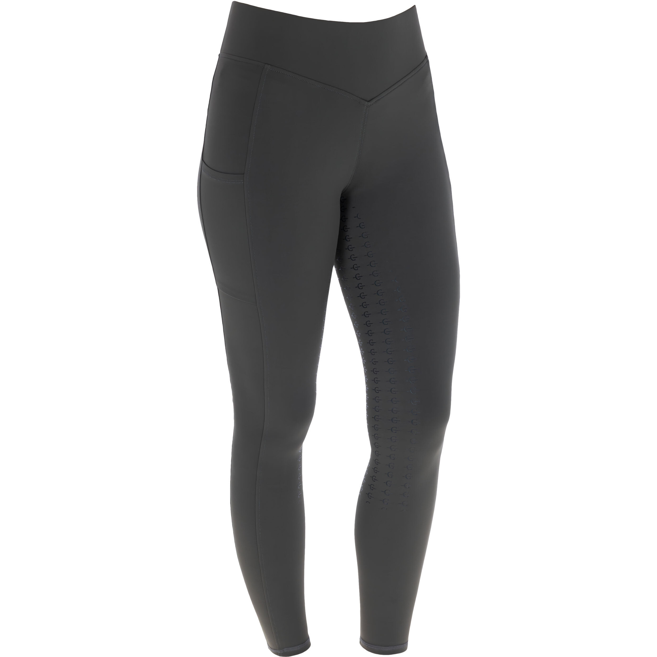 Damen Reitleggings Silikon Vollbesatz ANNIVERSARY graphite