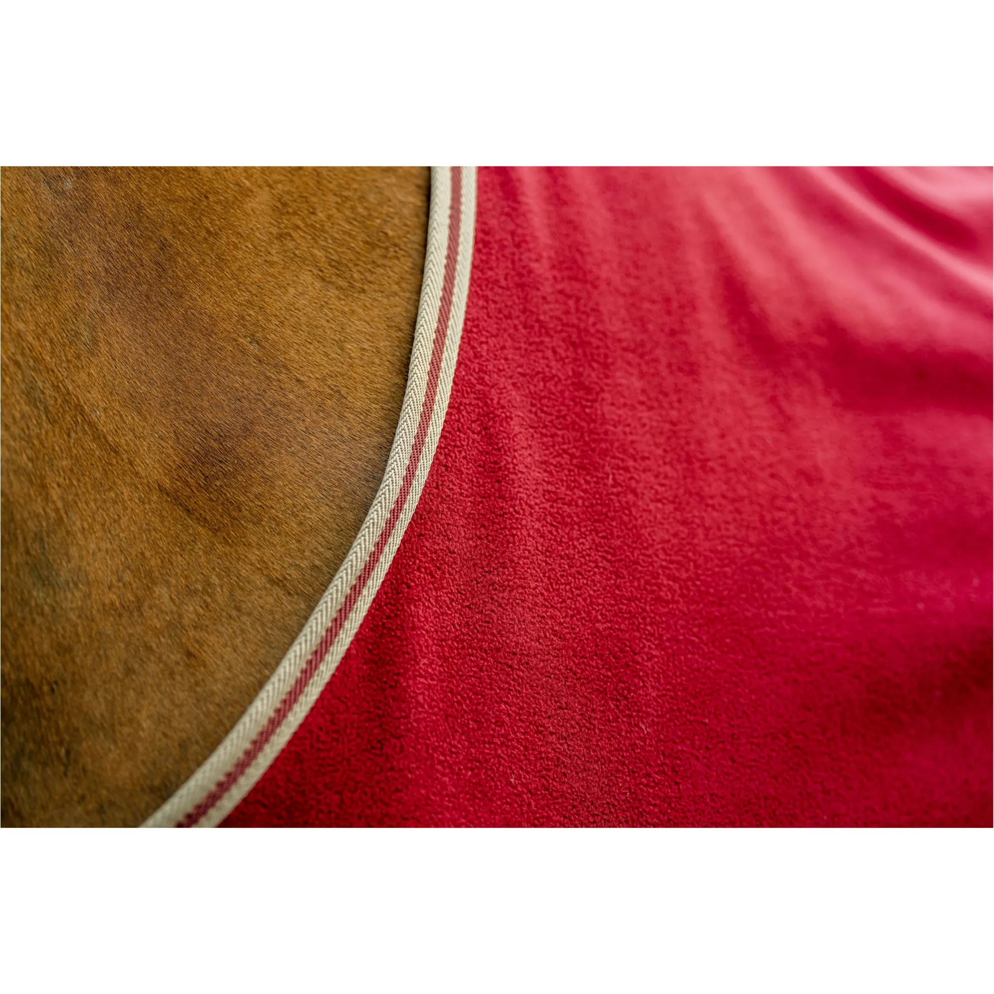 Abschwitzdecke AMIGO Fleece Cooler mulberry/taupe