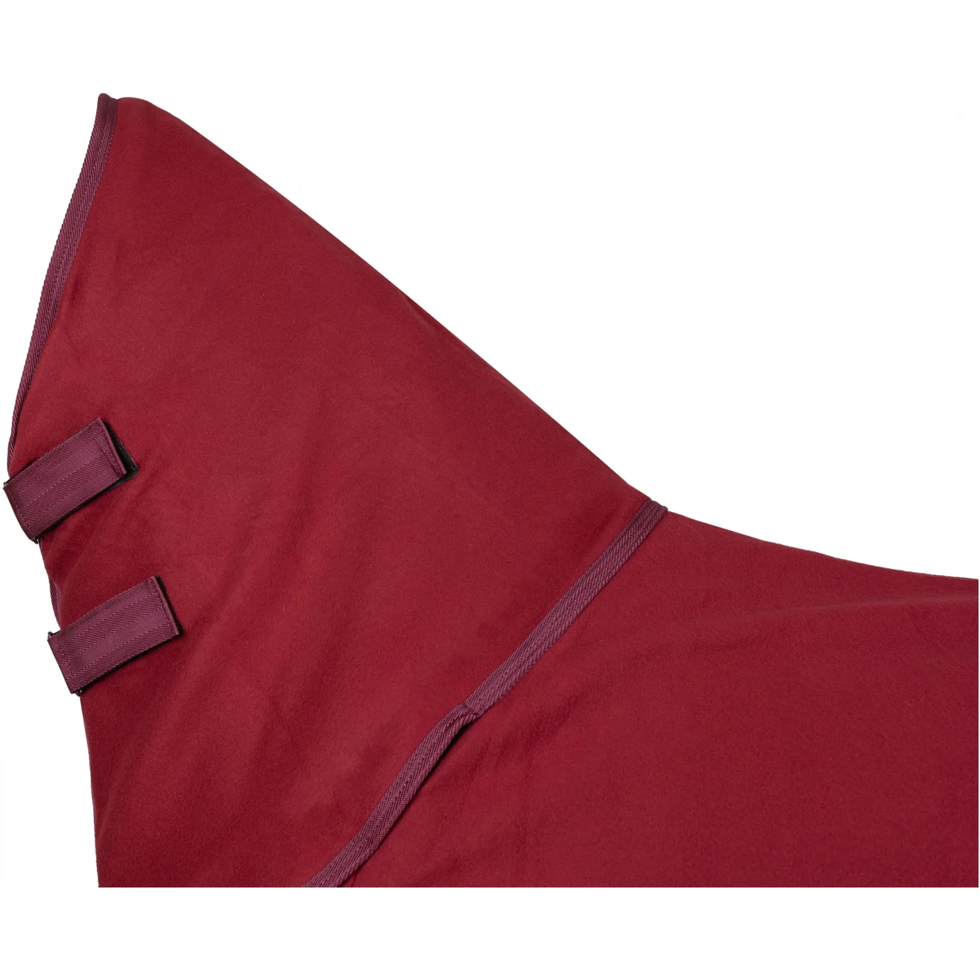 Abschwitzdecke mit Halsteil und Kreuzgurt (abnehmbar) BASICLINE weinrot