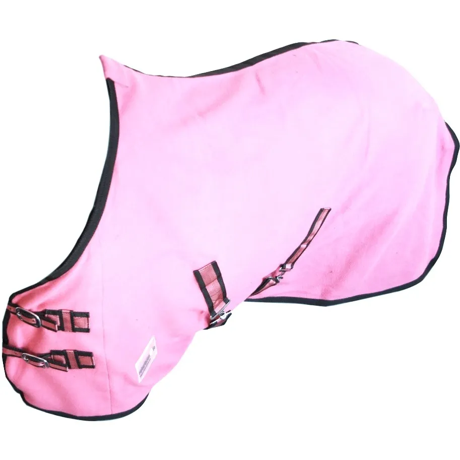 Abschwitzdecke mit Kreuzgurt BASICLINE neon pink