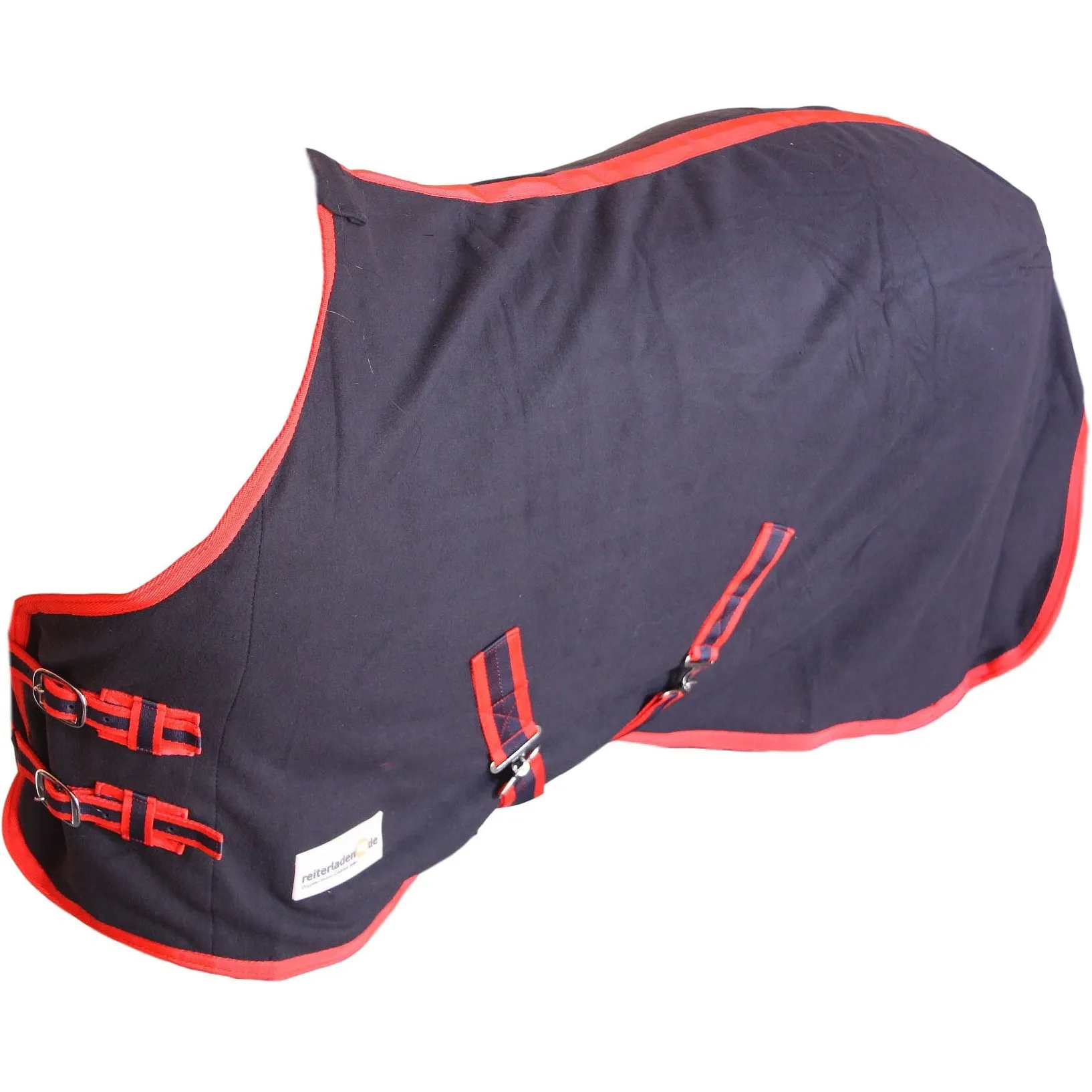 Abschwitzdecke mit Kreuzgurt BASICLINE nachtblau