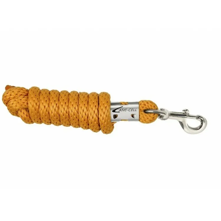 Anbindestrick mit Karabinerhaken goldhonig 200cm