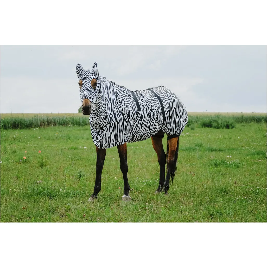 Ekzem-Schutzhaube ZEBRA schwarz/weiß