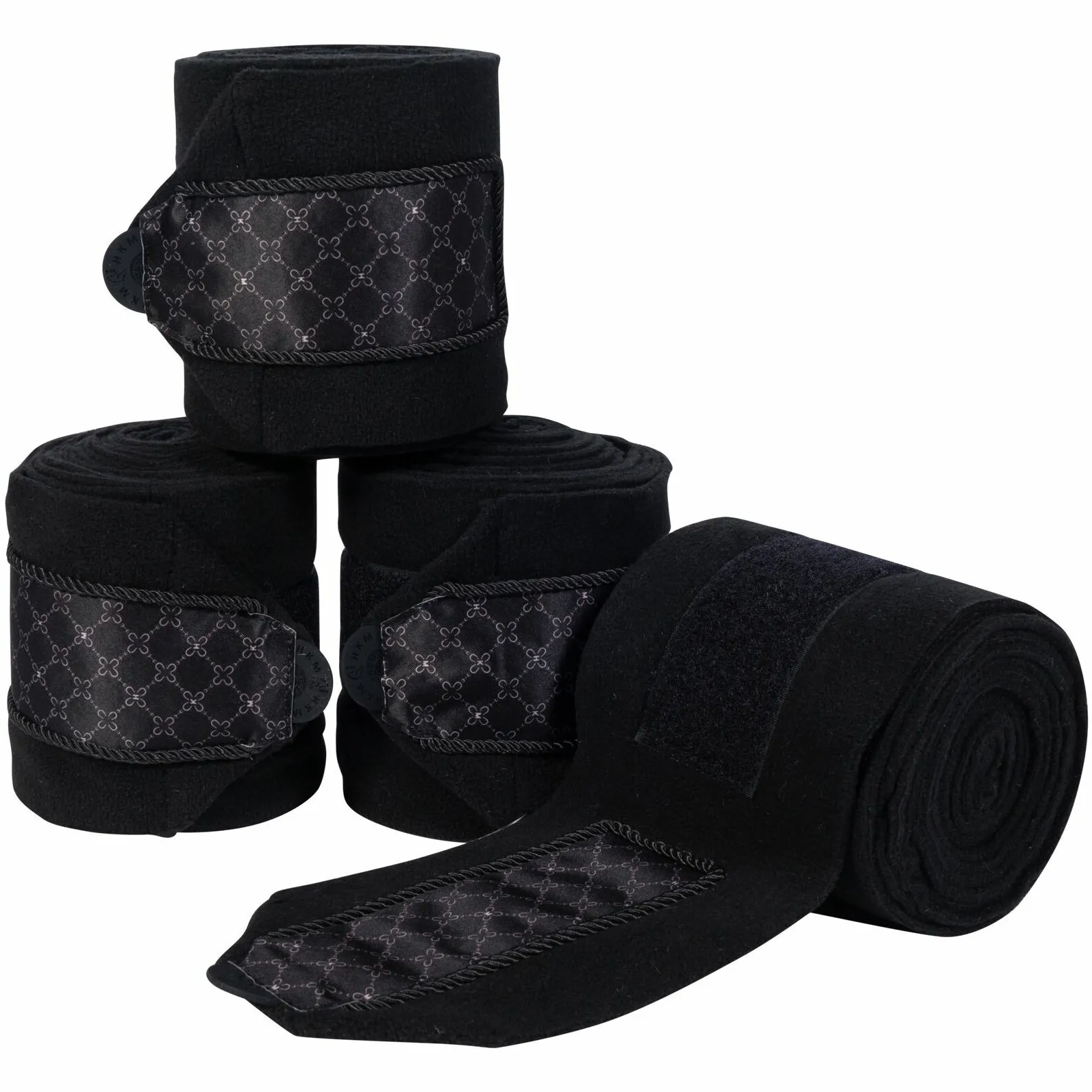 Fleecebandagen (4er Set) ROSEWOOD schwarz